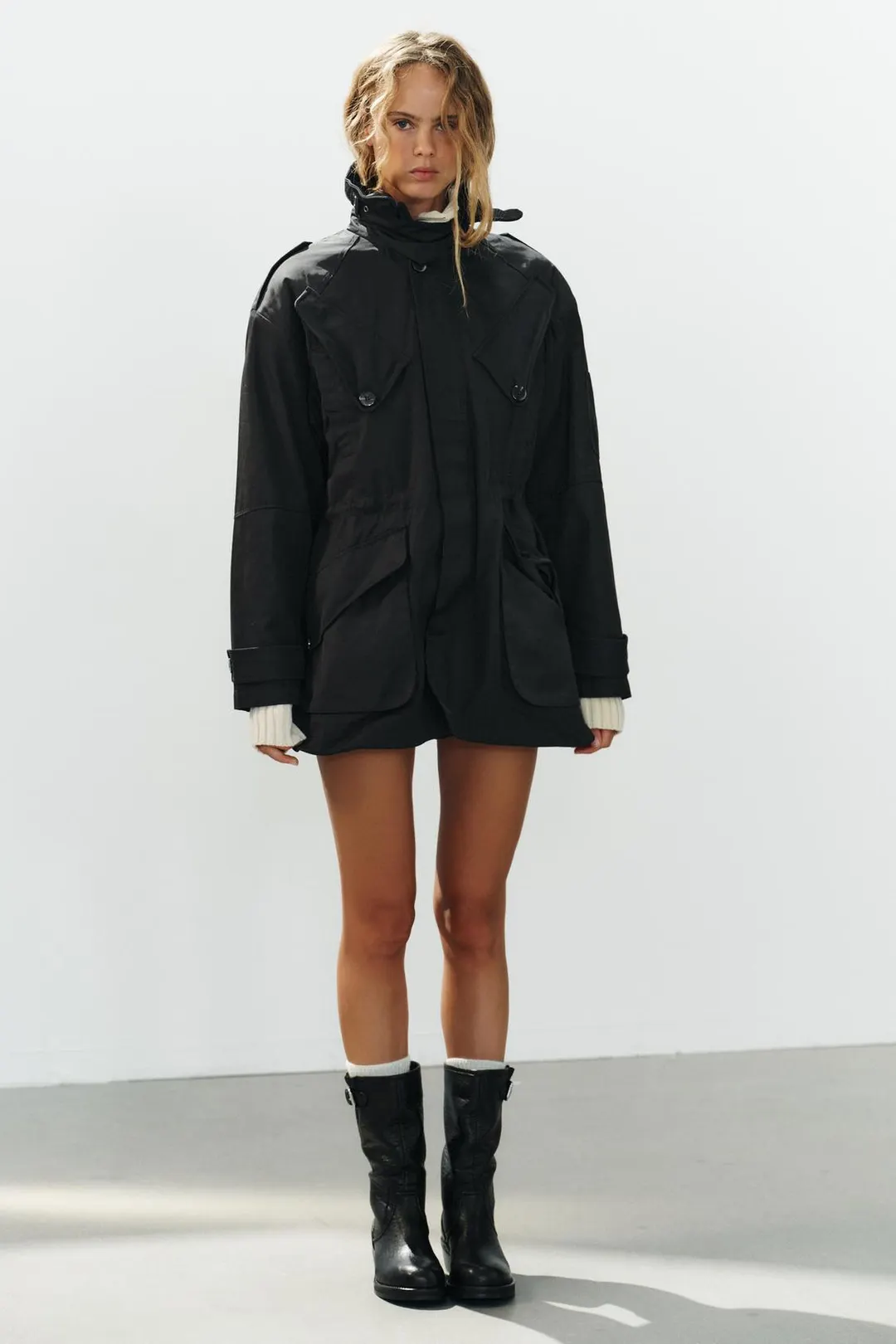Парка с карманами, Zara