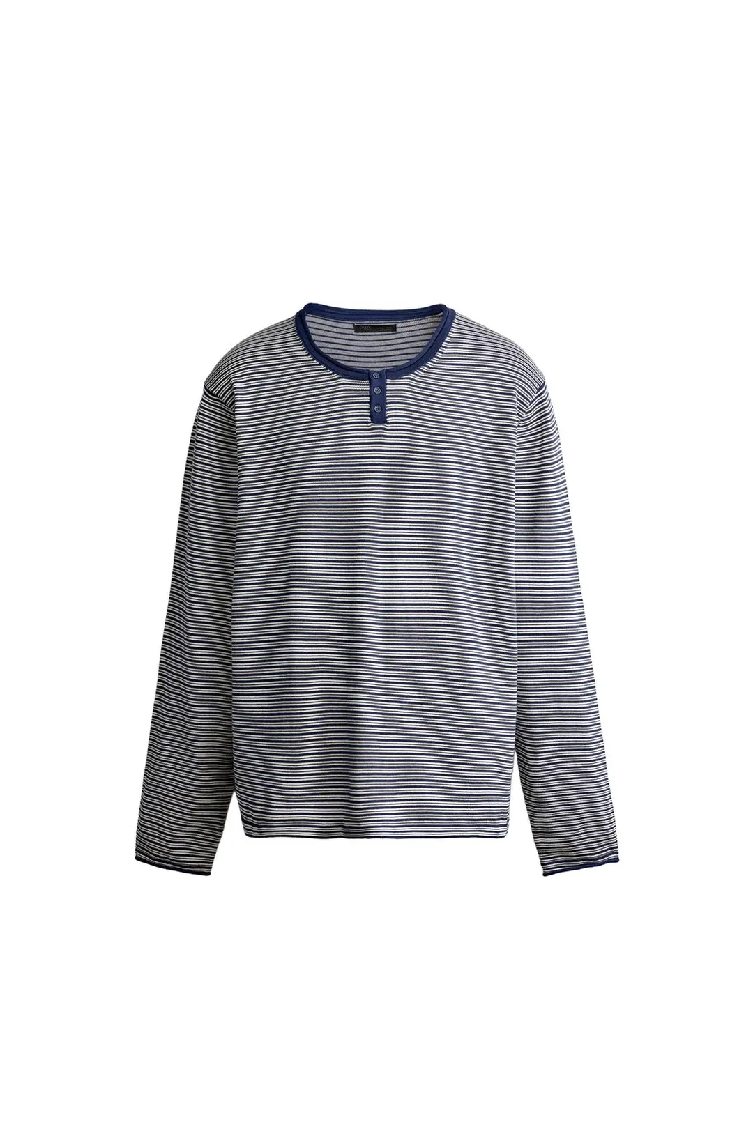 Вязаная футболка хенли в полоску, Zara