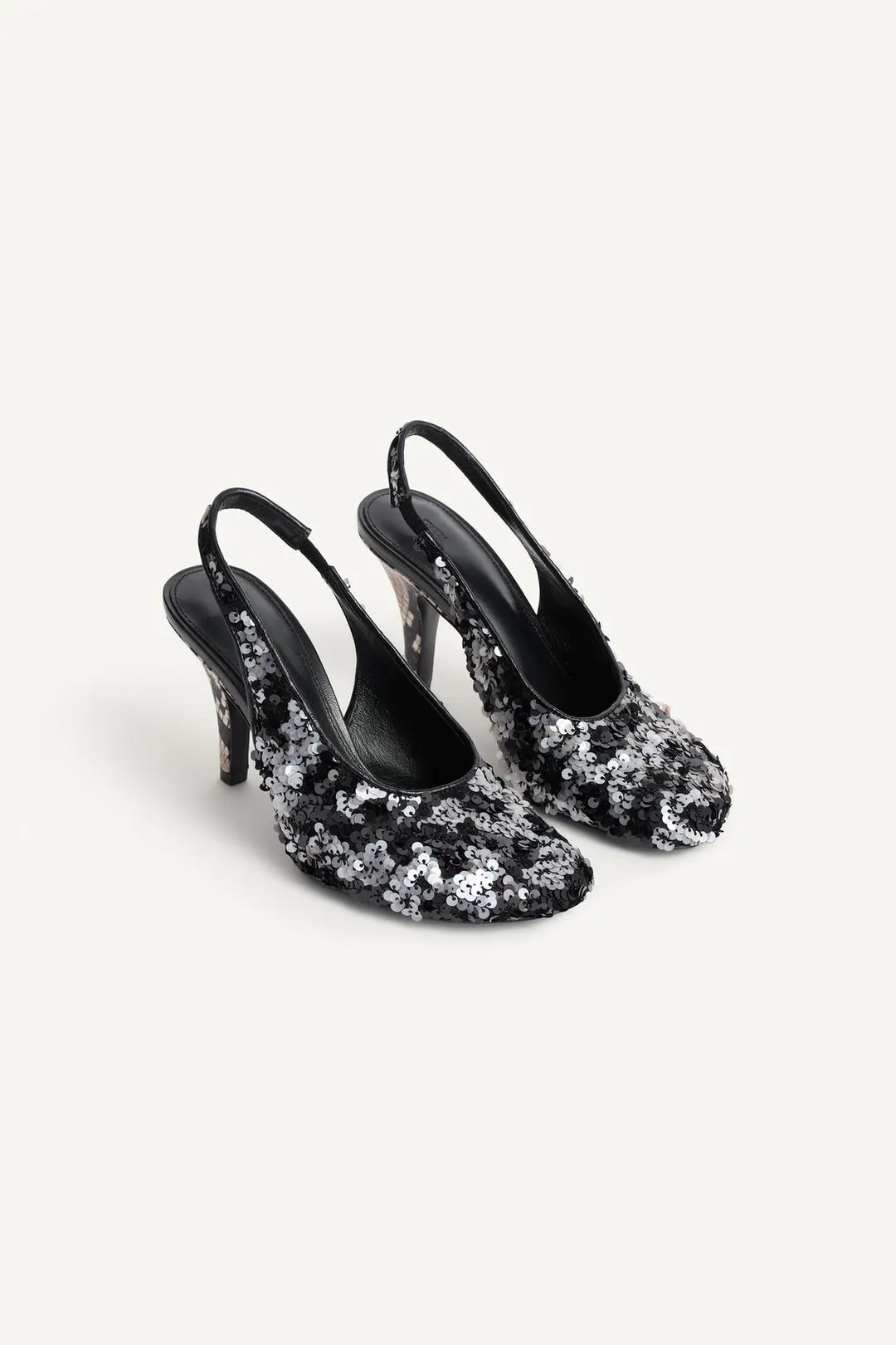 Туфли Limited Edition с открытой пяткой и бусинами, Zara