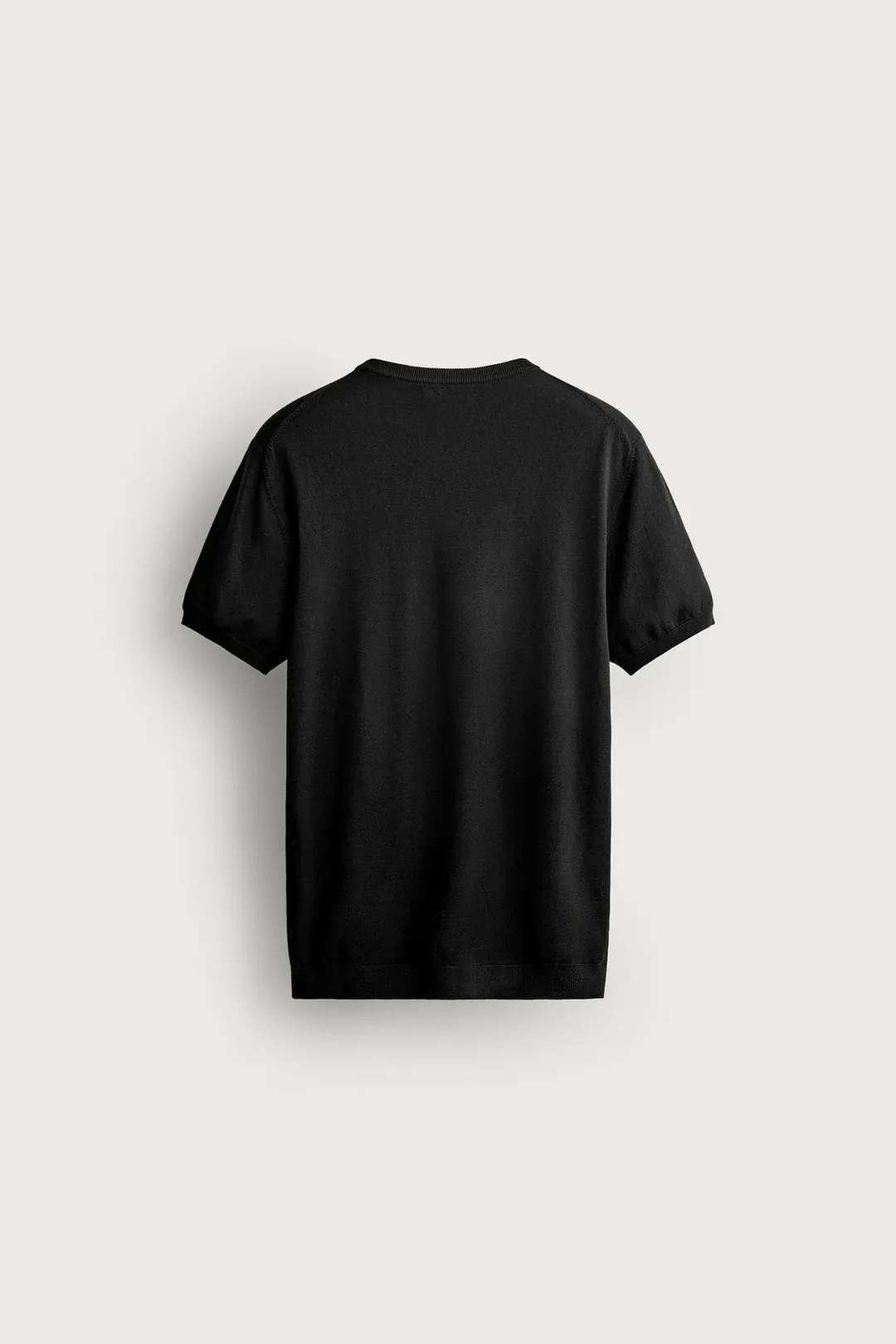 Базовая вязаная футболка прямого кроя, Zara