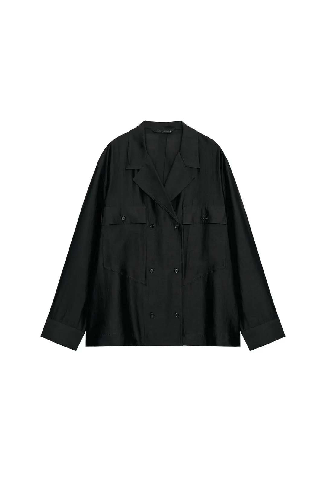 Рубашка с запахом и карманом ZW Collection, Zara
