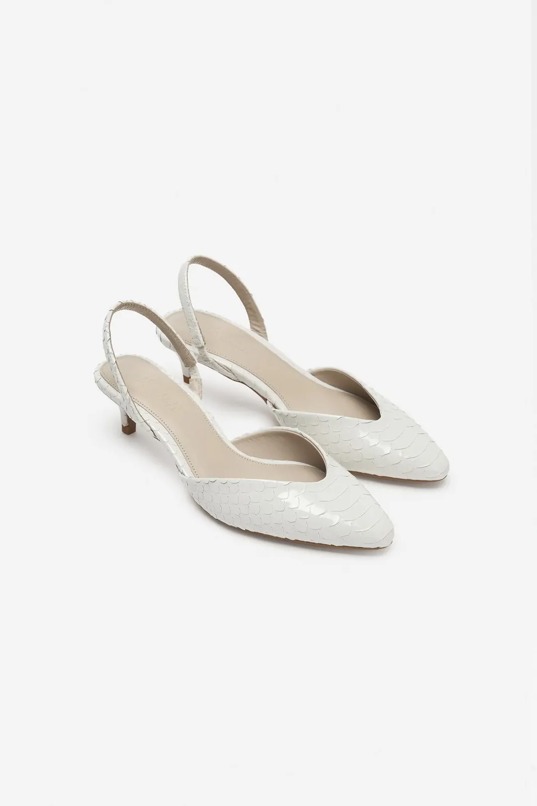 Кожаные туфли THE ITEM ZARA WOMAN на низком каблуке, Zara