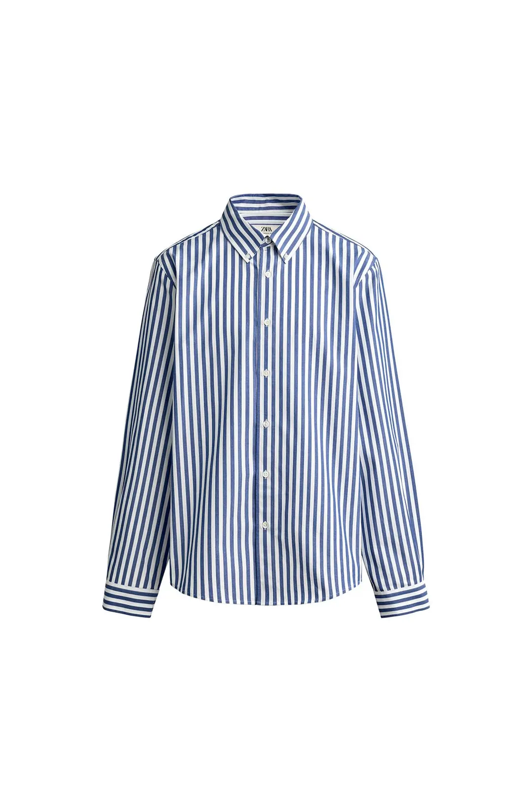 Рубашка свободного кроя в полоску, Zara