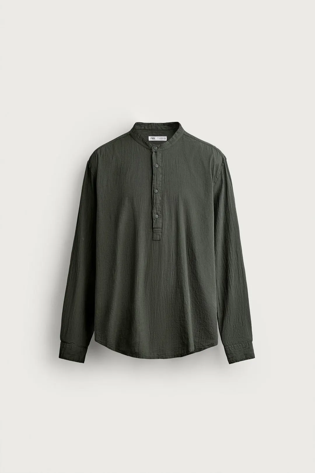 Поло с эффектом жатой ткани, Zara