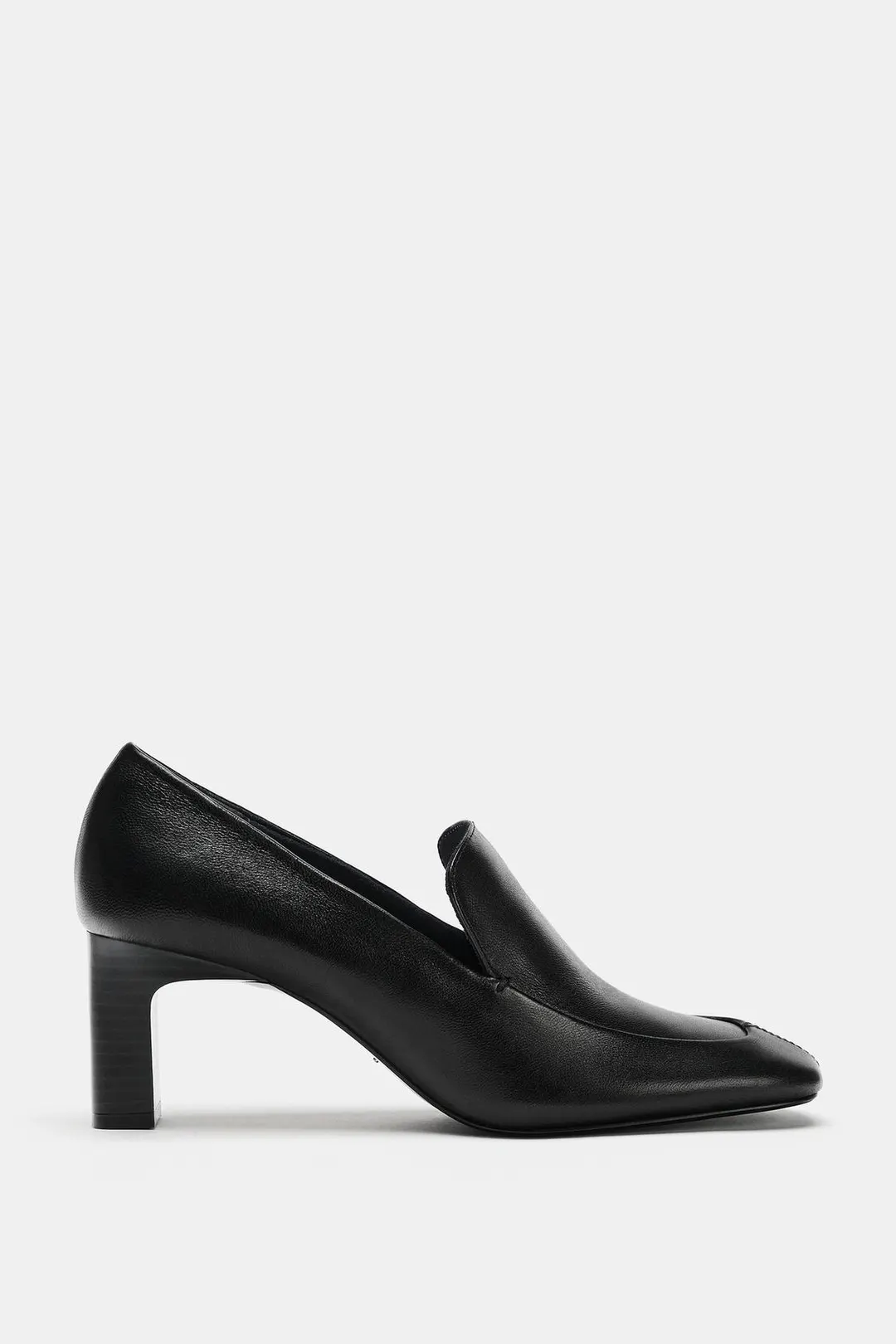 Лоферы из кожи на каблуке, Zara