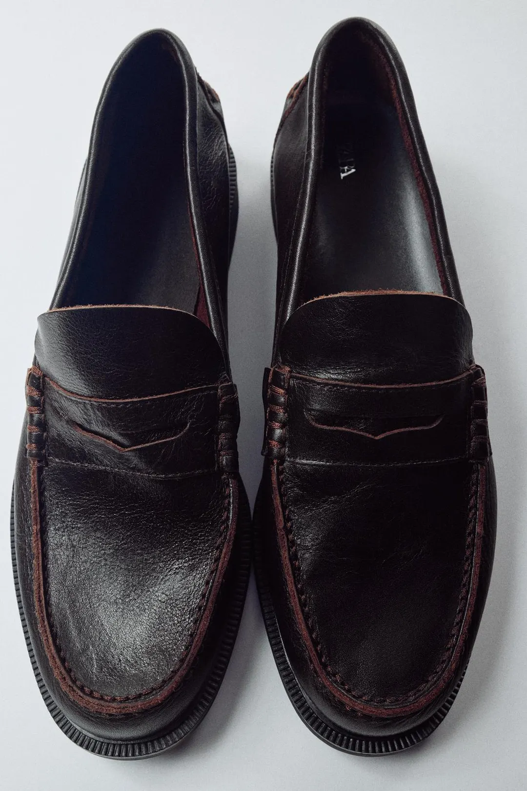 Кожаные лоферы, Zara