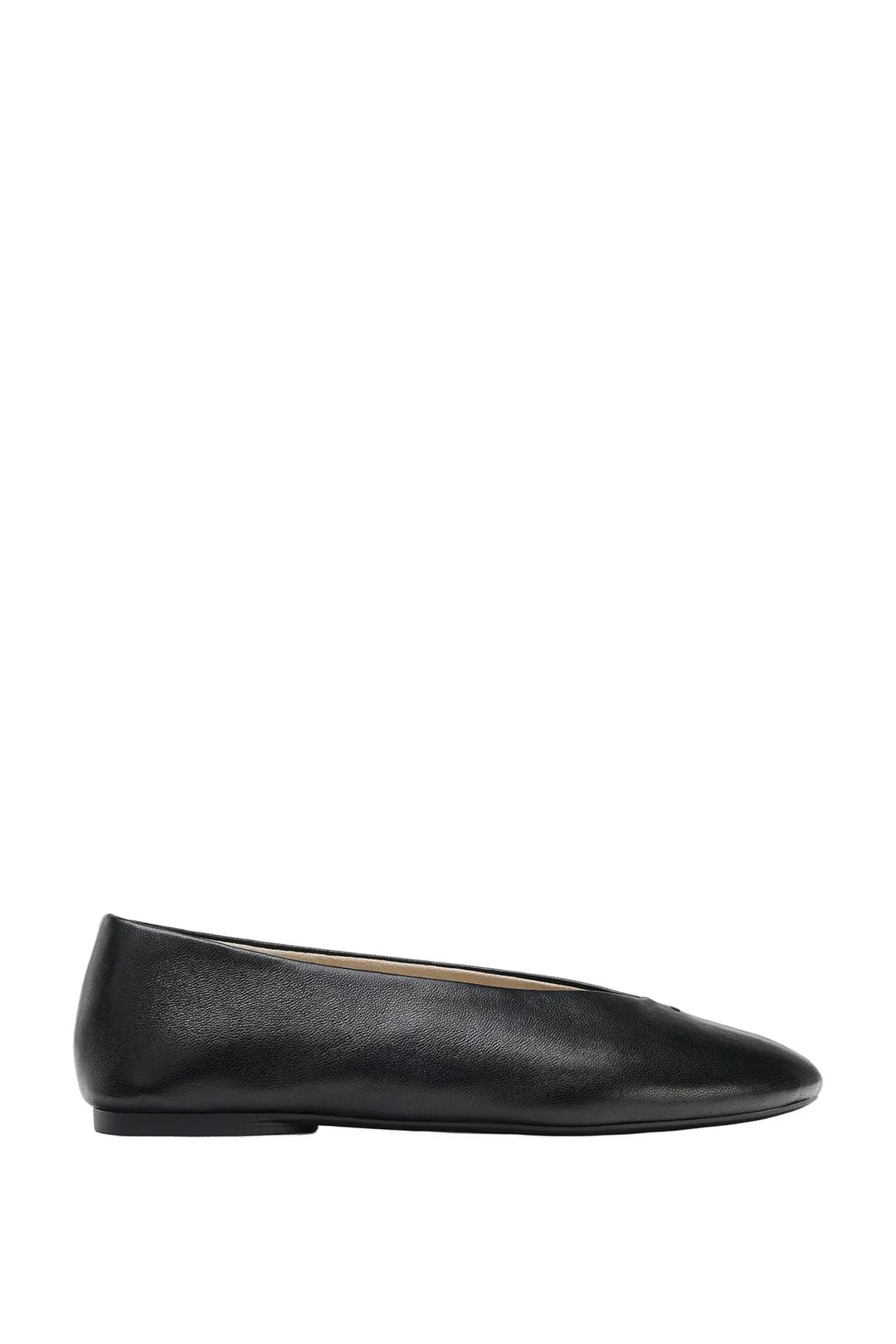 Балетки из кожи без каблука, Zara