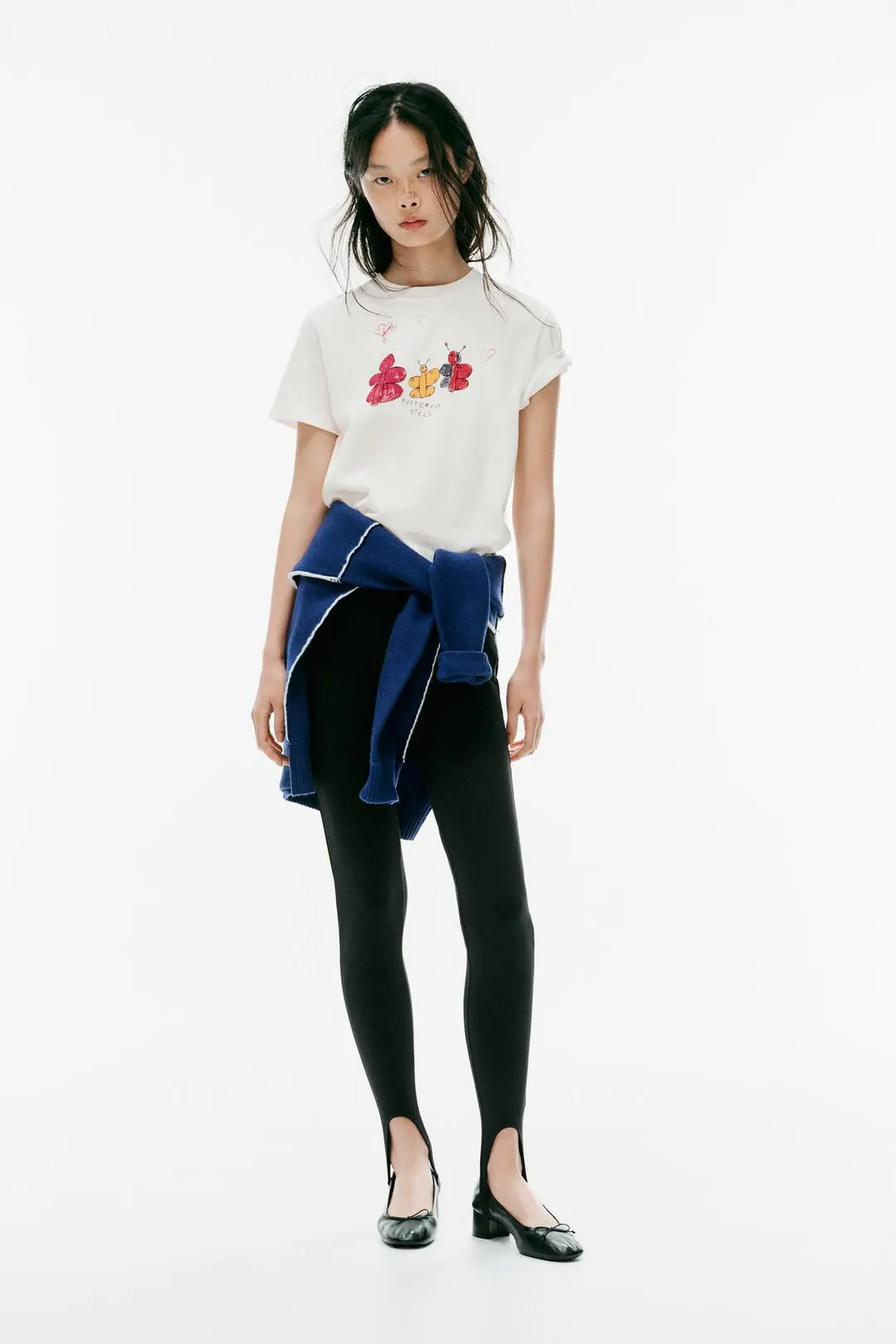 Футболка с мультяшным принтом, Zara