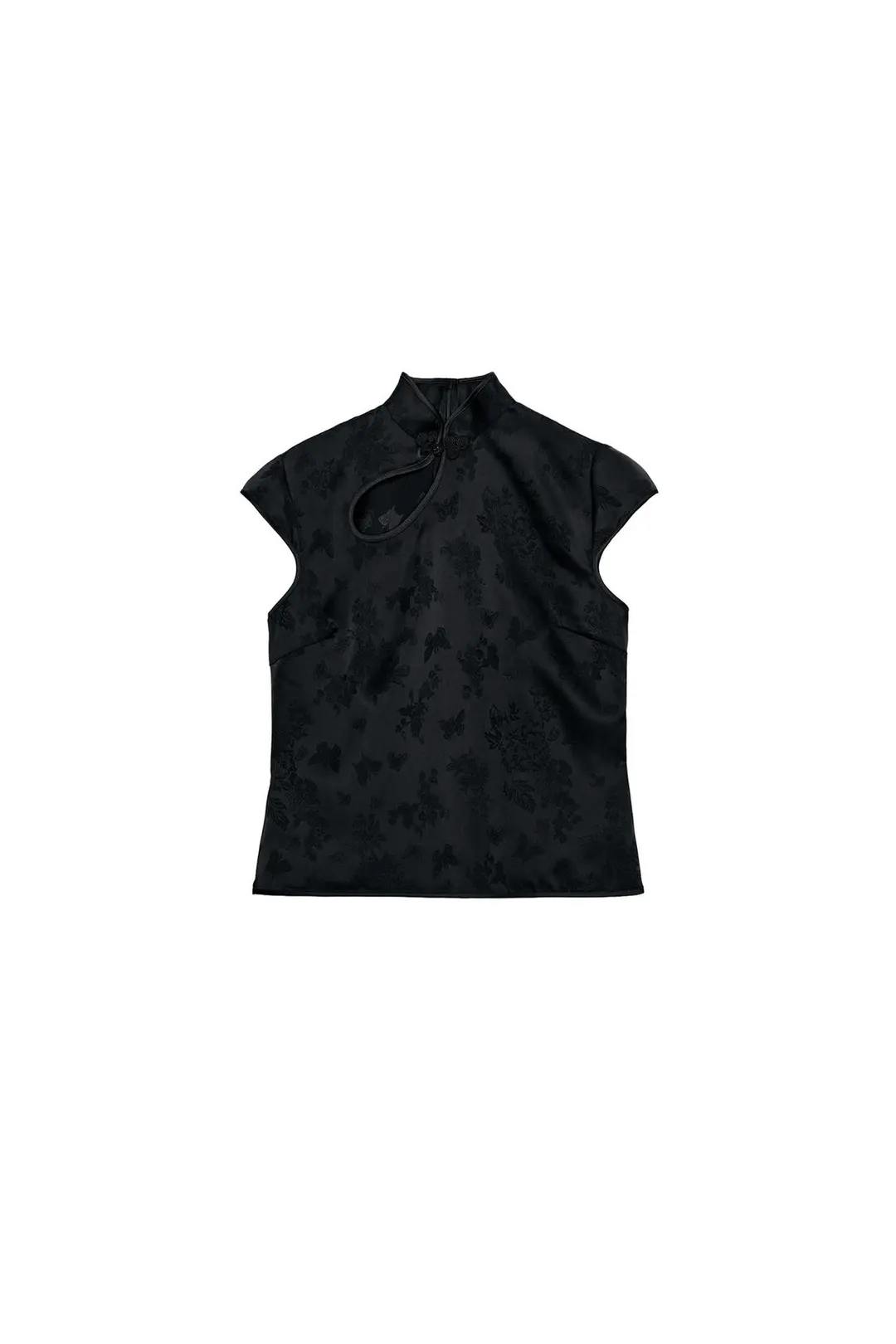 Атласный топ с застежкой на узелки, Zara