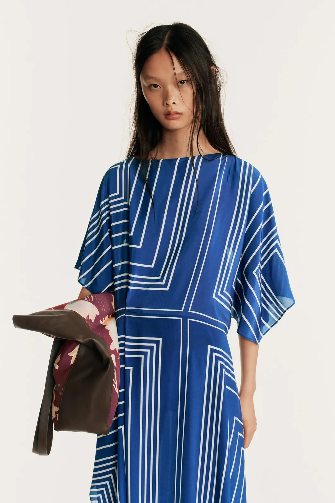 Платье миди с принтом Limited Edition, Zara