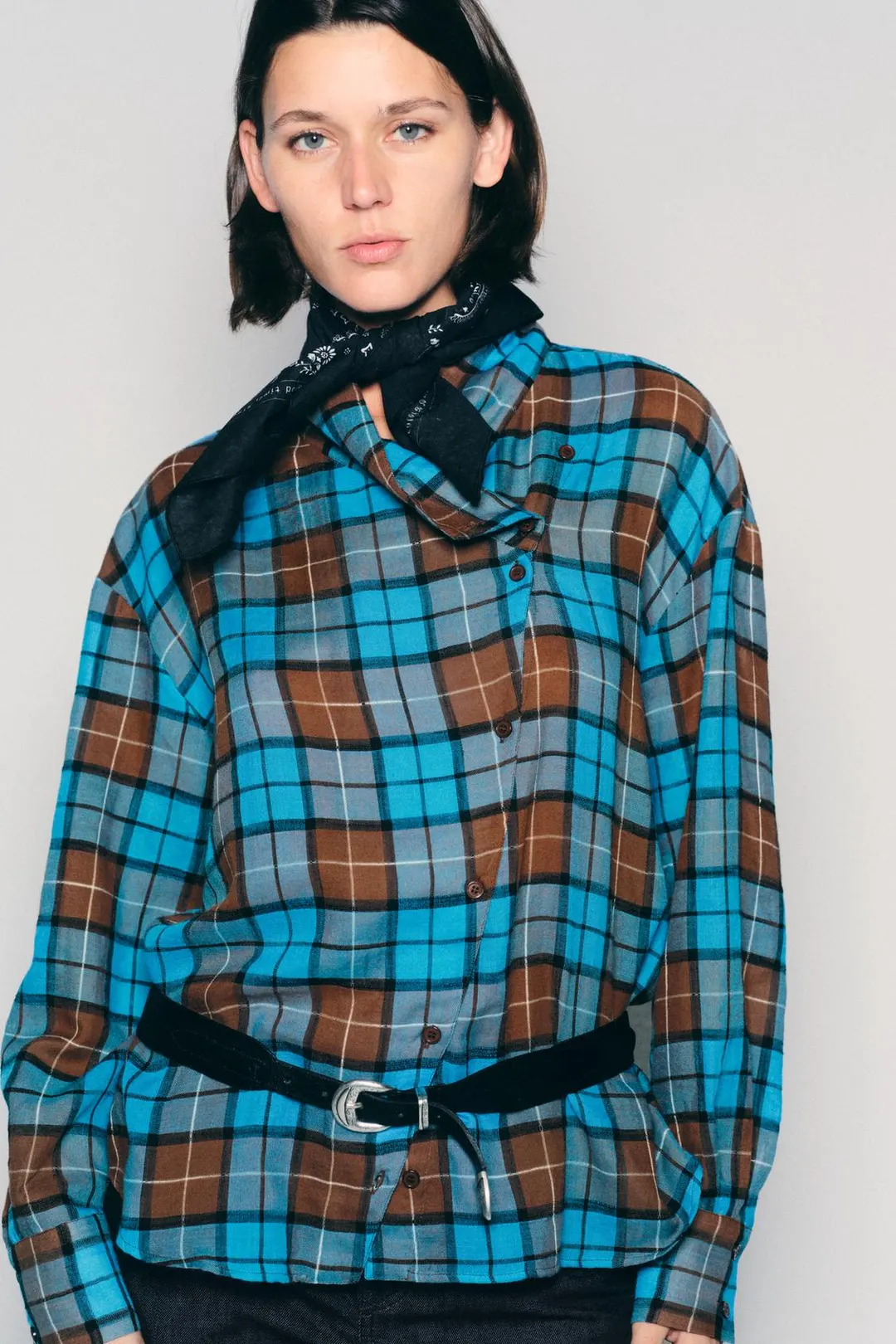 Ремень ковбойский из 100% кожи, Zara