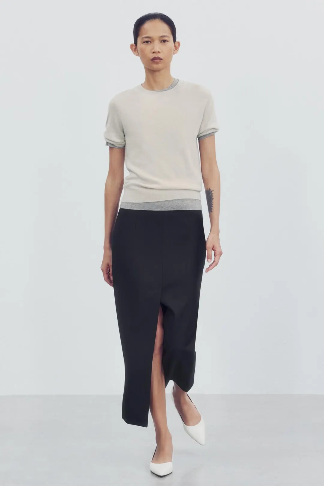 Юбка прямого кроя ZW Collection, Zara