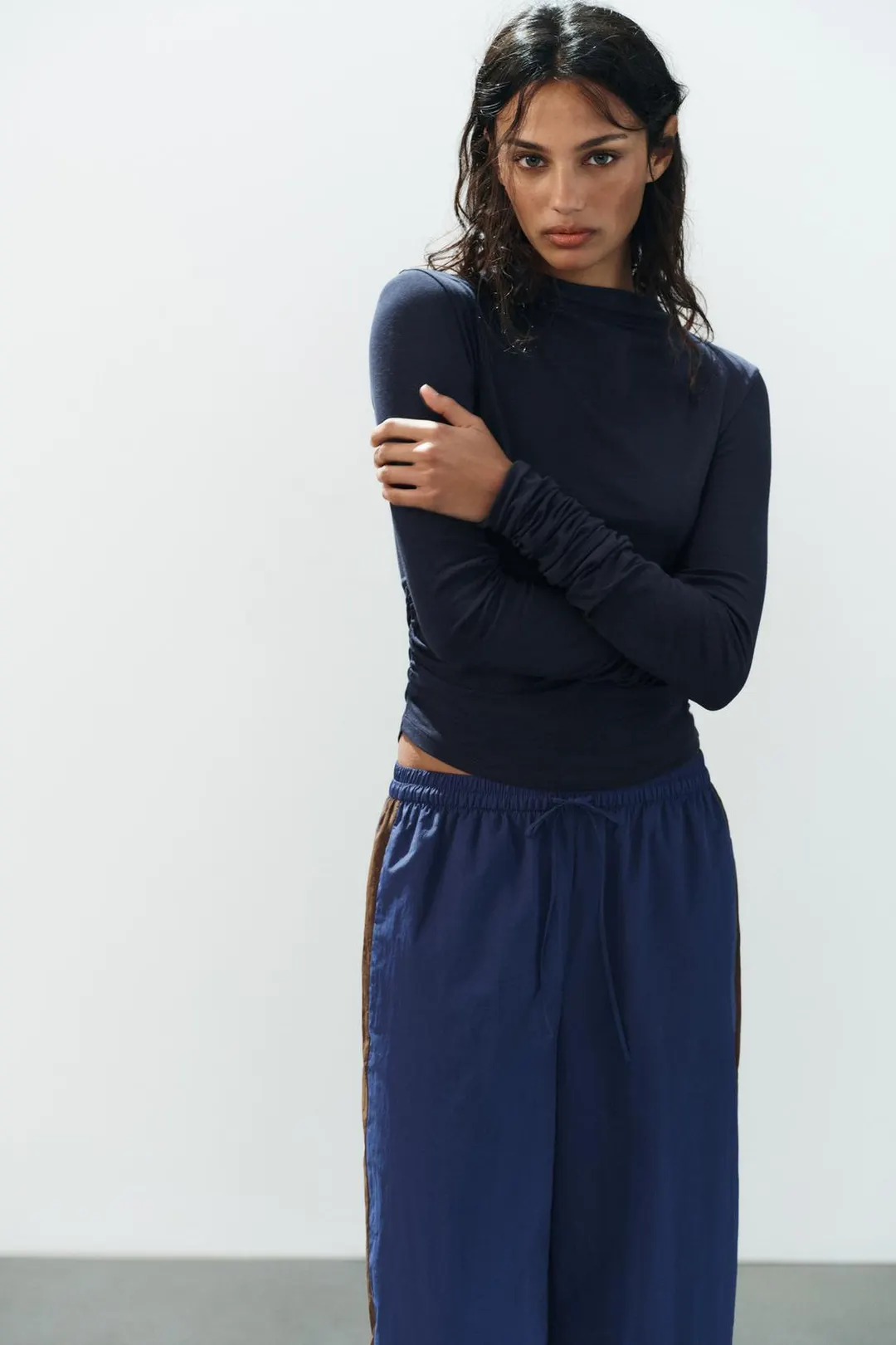 Футболка со сборками, Zara