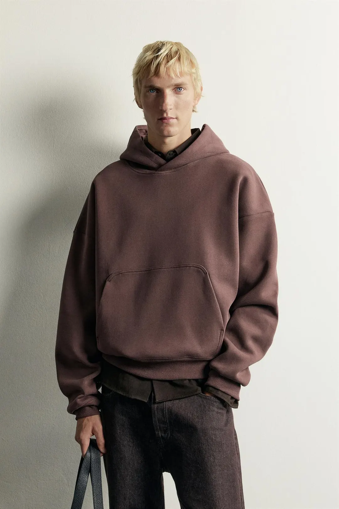 Худи плотное свободного укороченного кроя, Zara