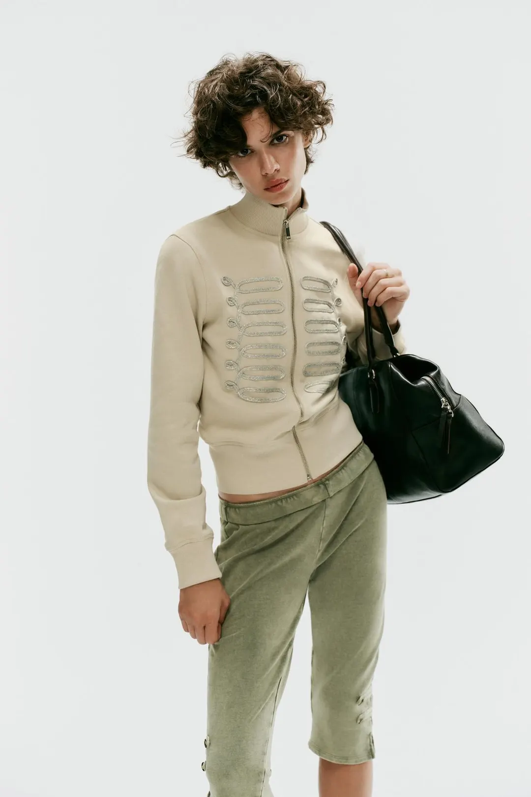 Капри с застежками-клевантами, Zara