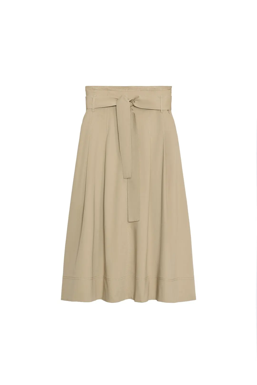Юбка миди ZW Collection с поясом, Zara