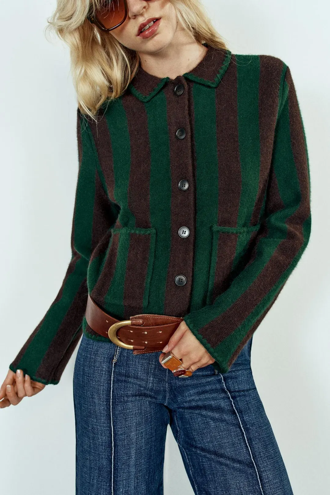 Кардиган в полоску, Zara