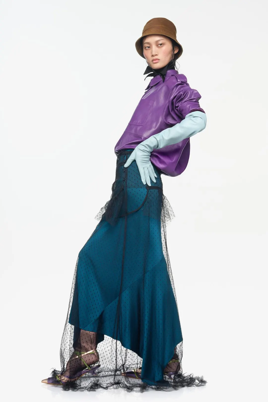 Кожаная рубашка свободного кроя Limited Edition, Zara