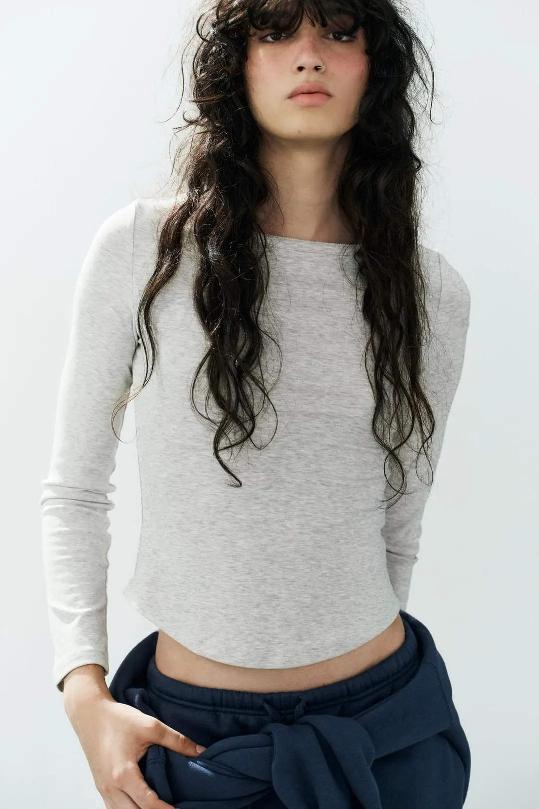 Футболка с вырезом лодочкой, Zara