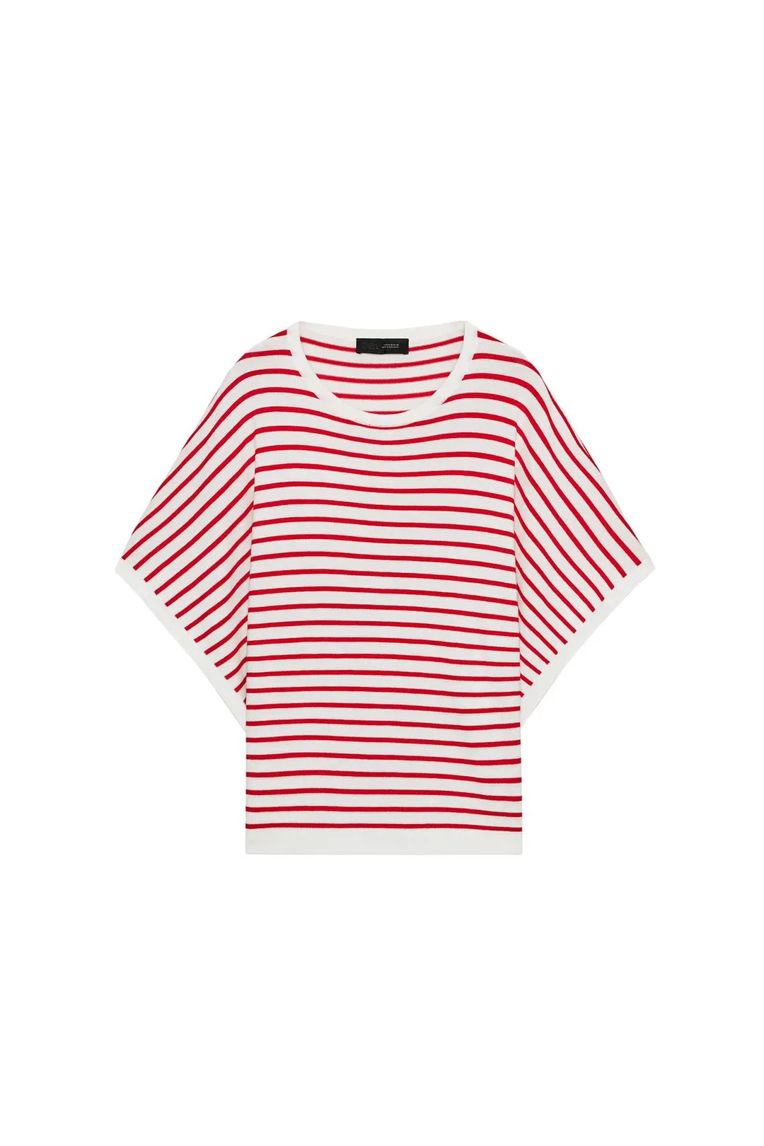 Широкий вязаный топ с короткими рукавами, Zara