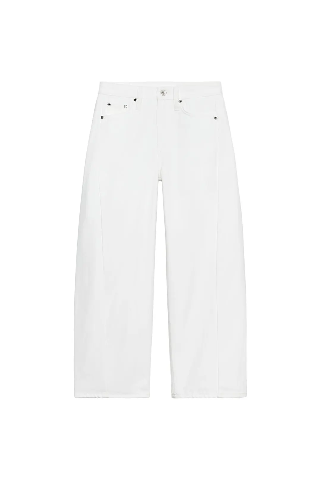 Джинсы ZW Collection укороченные свободного кроя со средней посадкой, Zara