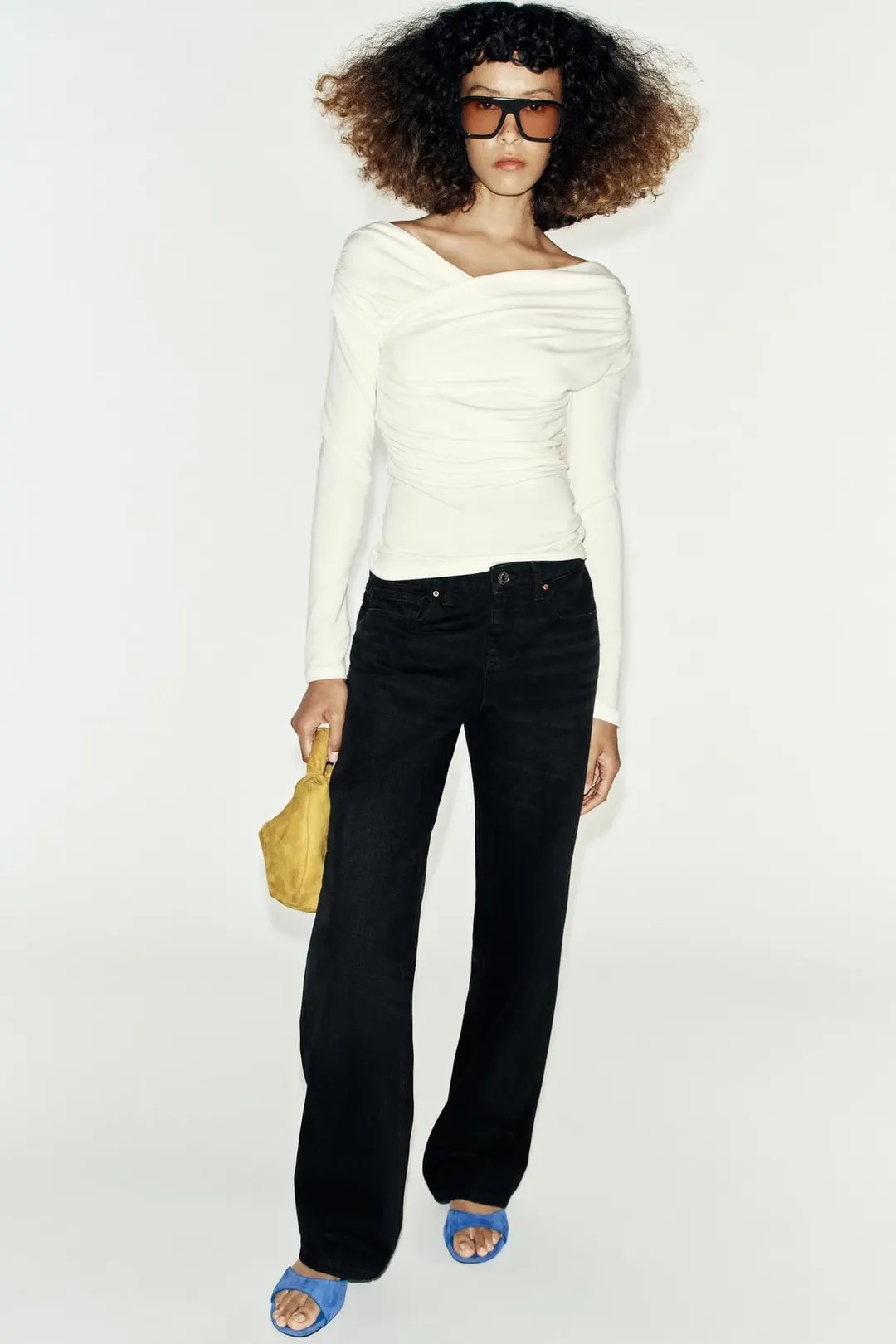 Джинсы Z1975 стандартного кроя с низкой посадкой, Zara