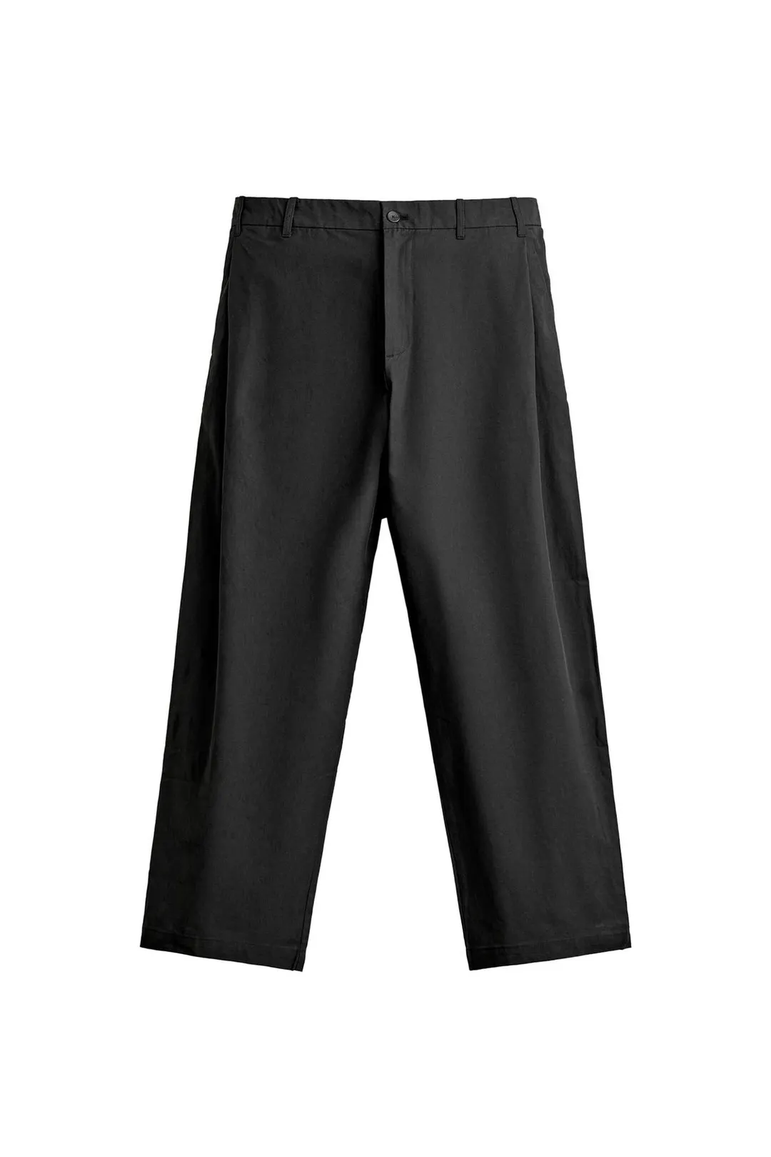 Брюки прямого кроя с боковыми складками, Zara