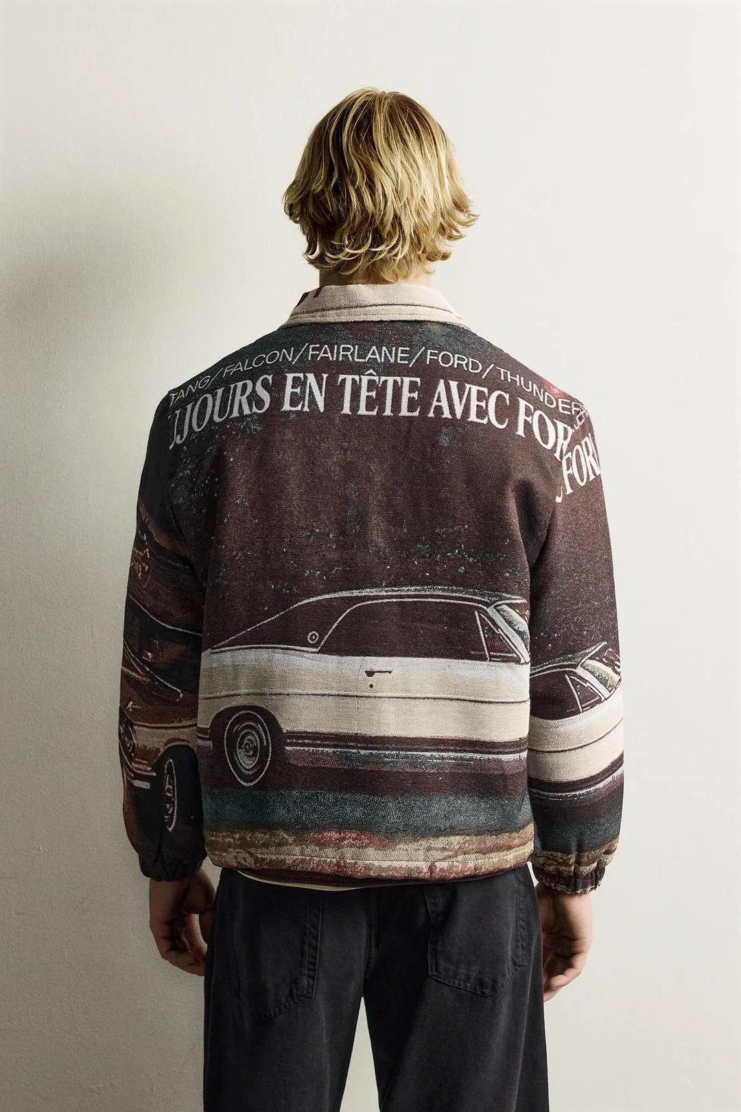 Утепленная жаккардовая куртка FORD ©, Zara