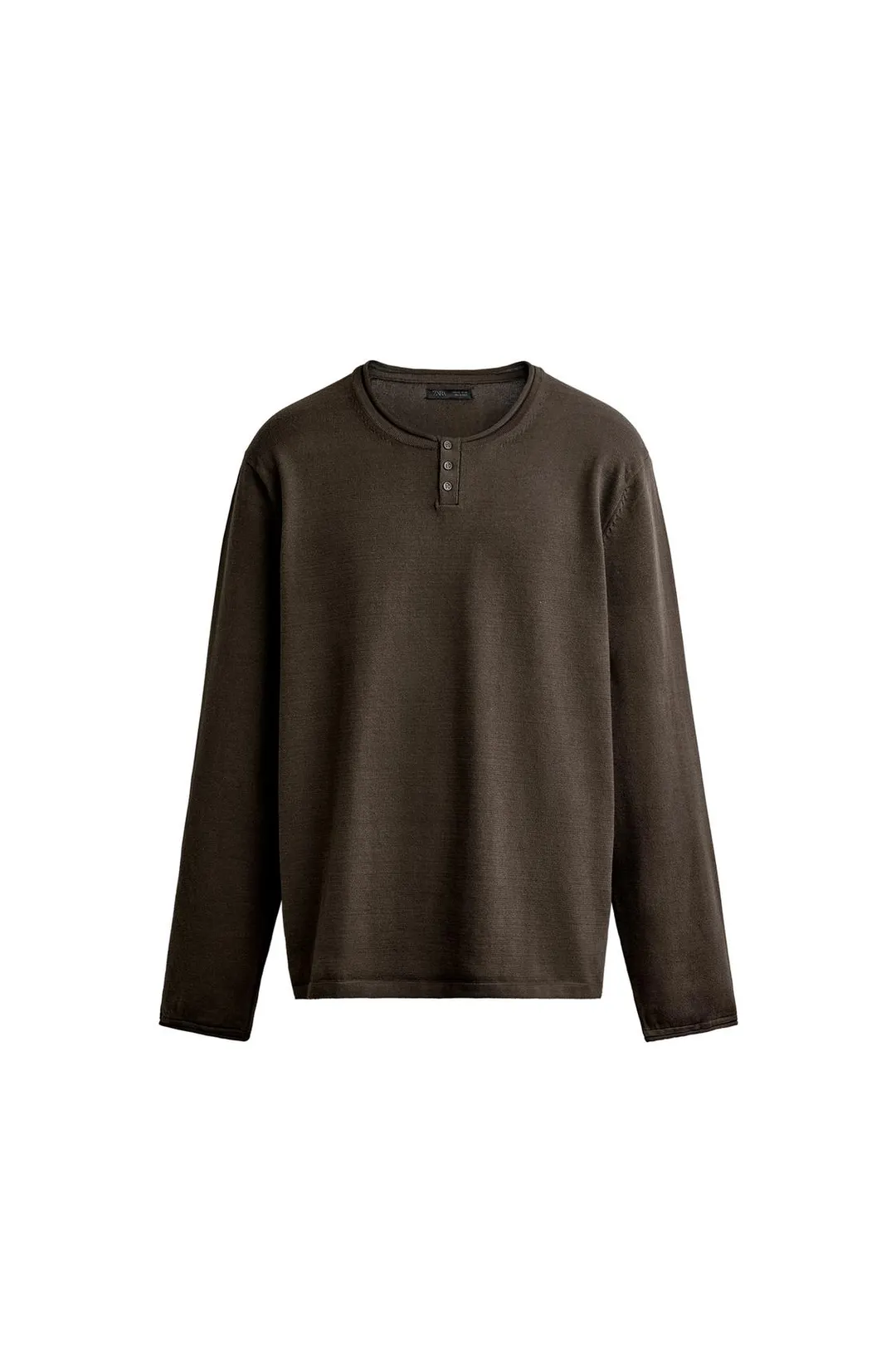 Трикотажная футболка хенли, Zara