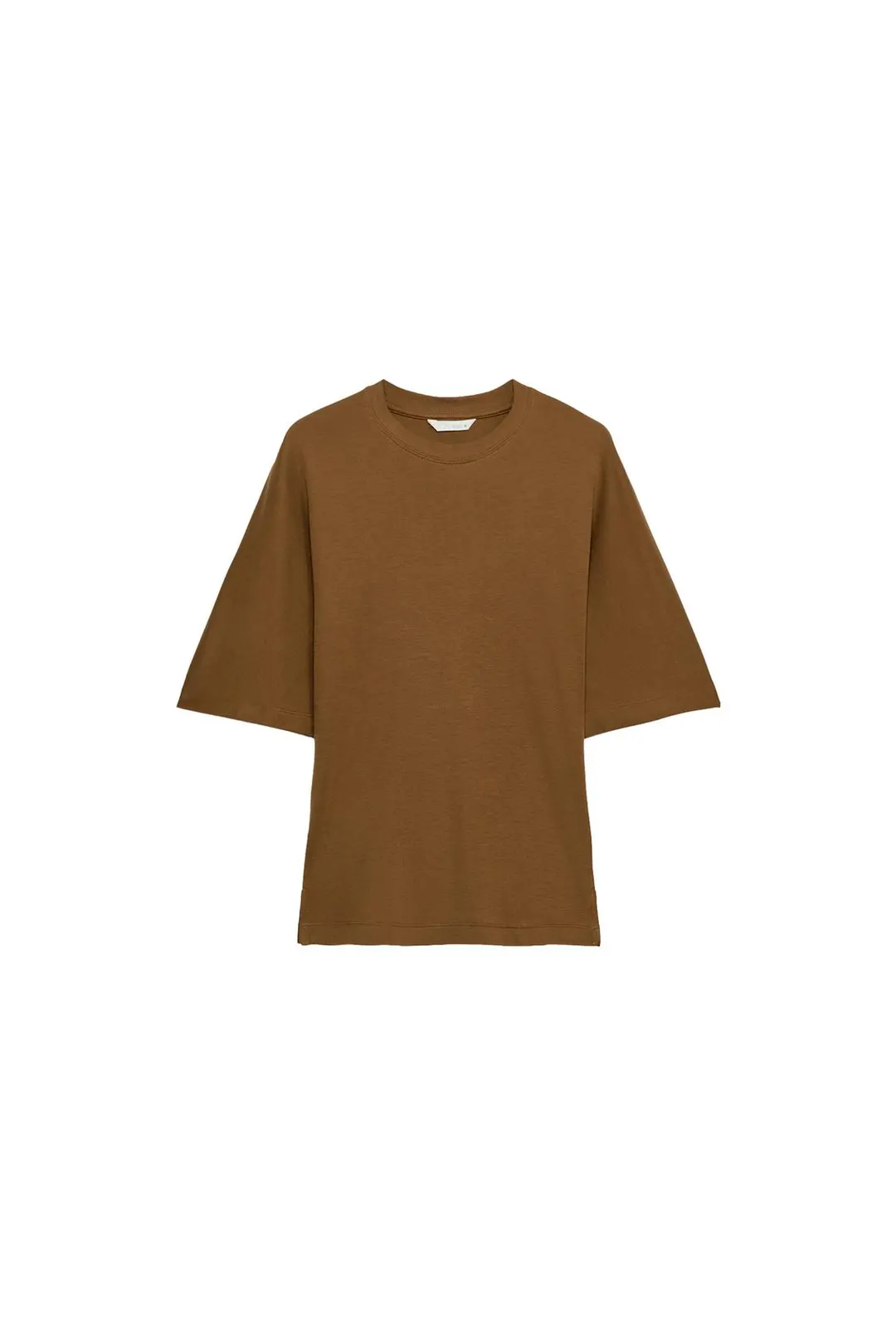 Футболка облегающего кроя из хлопка SUPIMA®, Zara