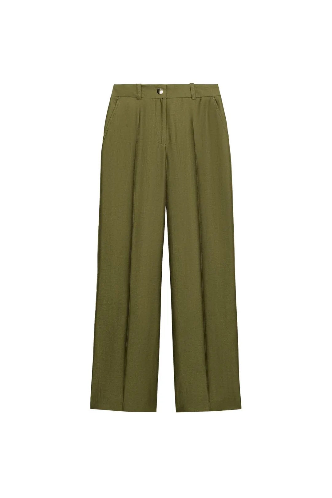 Прямые брюки с высокой посадкой, Zara
