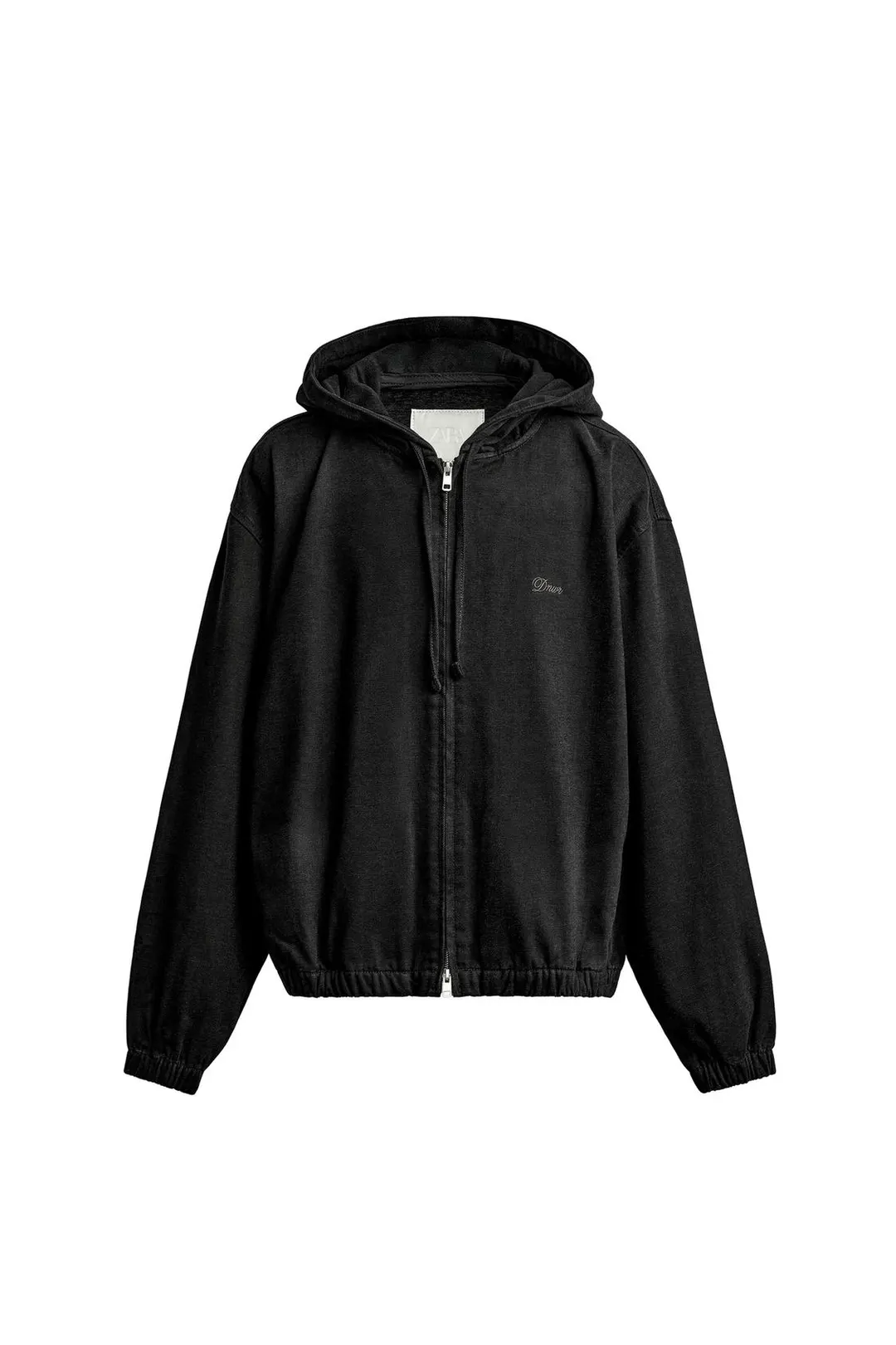 Худи джинсовое с флисом, Zara