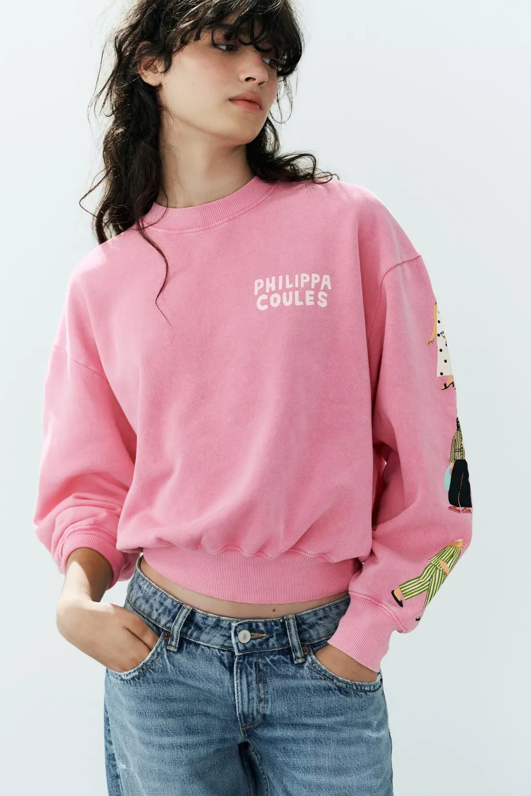 Свитшот Philippa Coules с эффектом выцветания, Zara