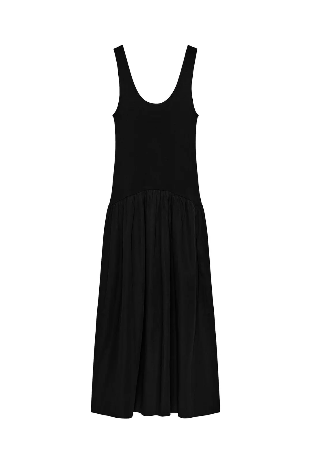 Платье на бретелях с контрастными деталями, Zara