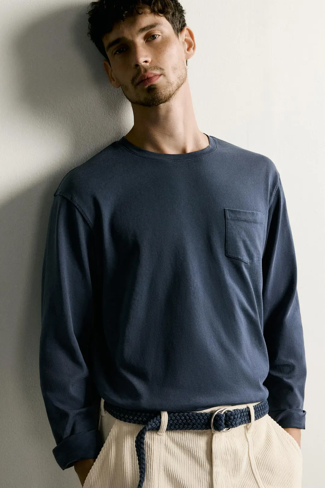 Футболка стандартного кроя с длинными рукавами, Zara