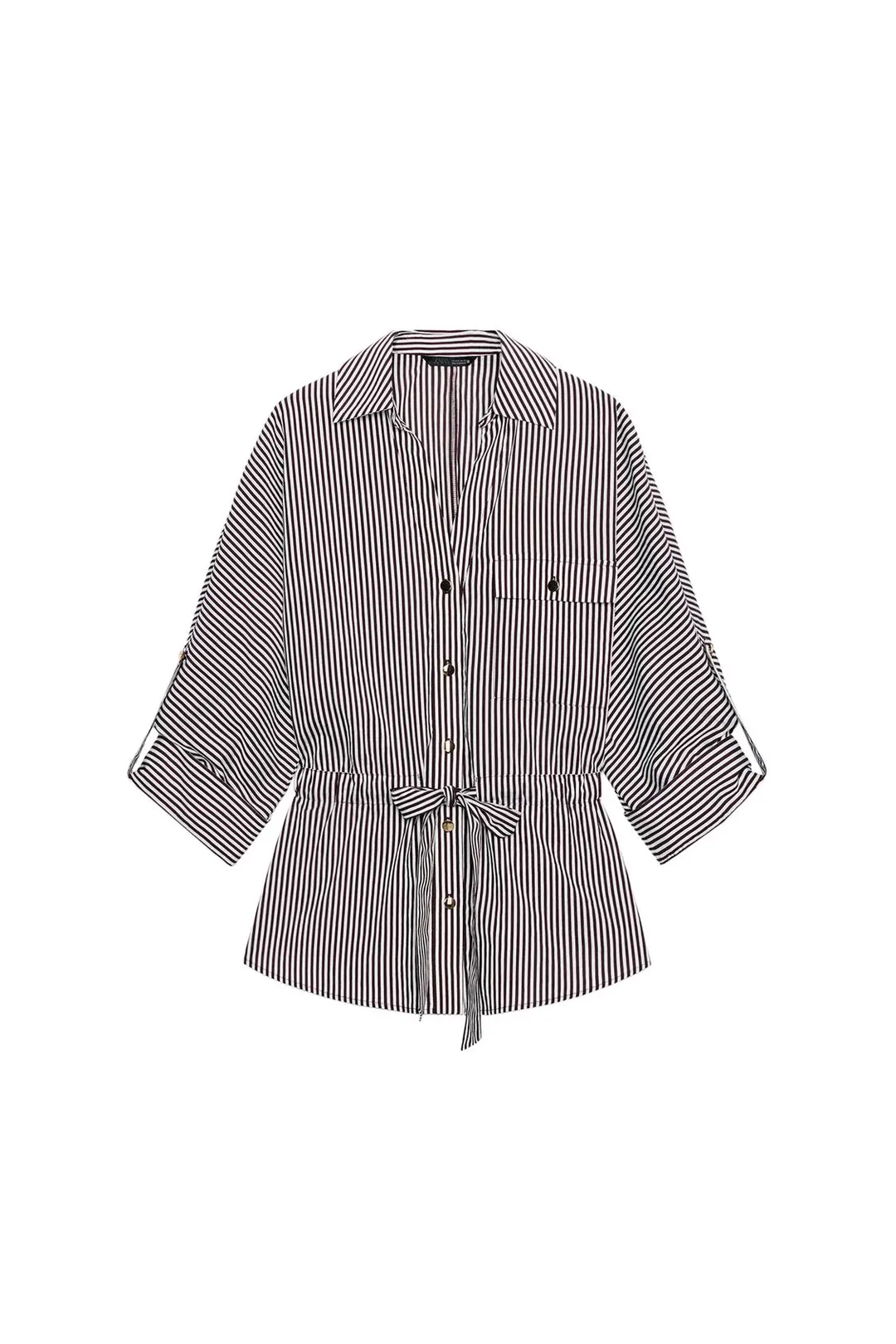 Рубашка сафари в полоску, Zara