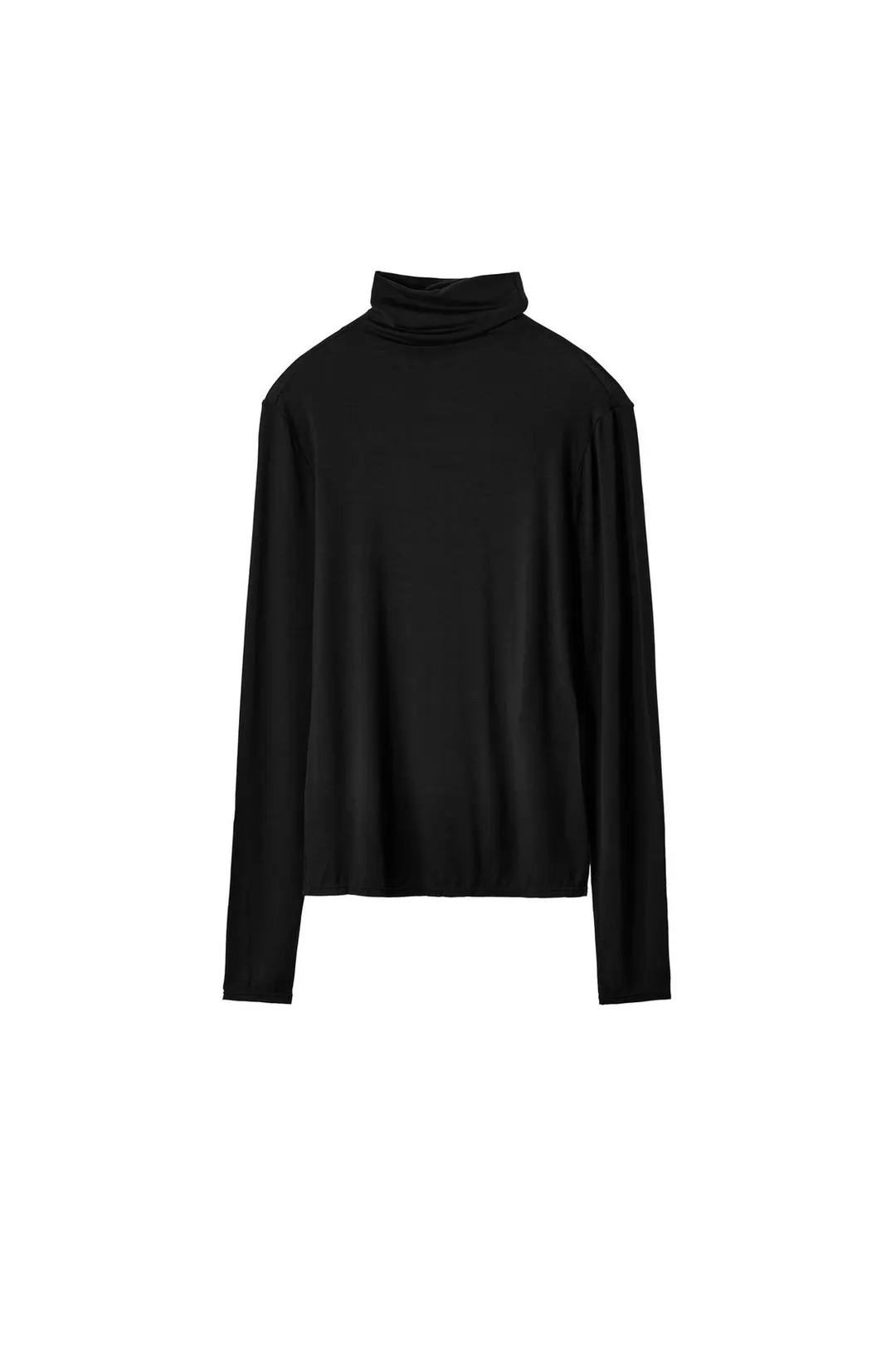 Однотонная футболка из смесовой вискозы, Zara