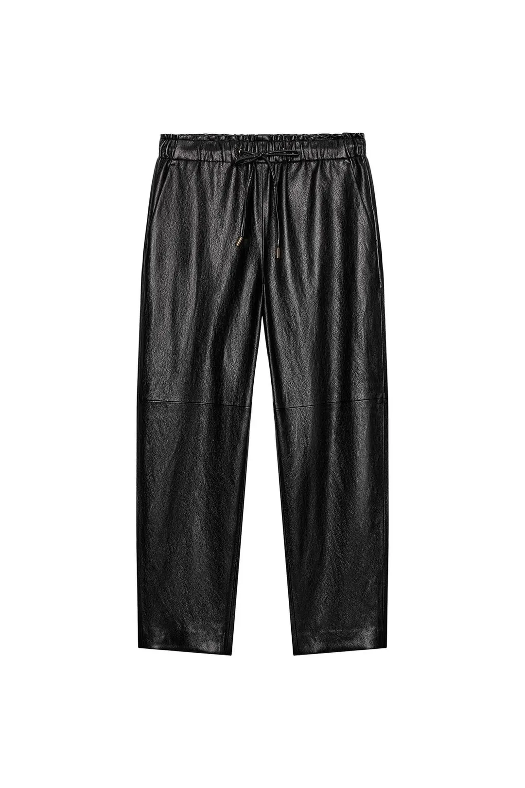 Брюки под кожу с эластичным поясом, Zara