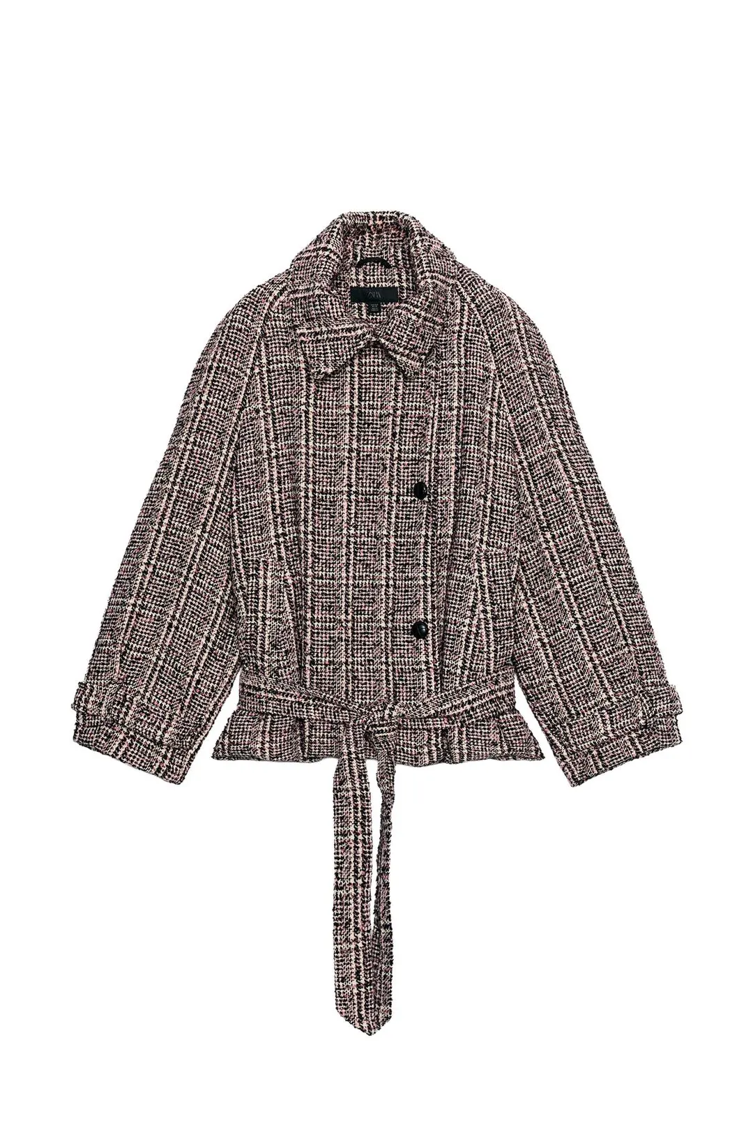 Жакет фактурный с поясом, Zara