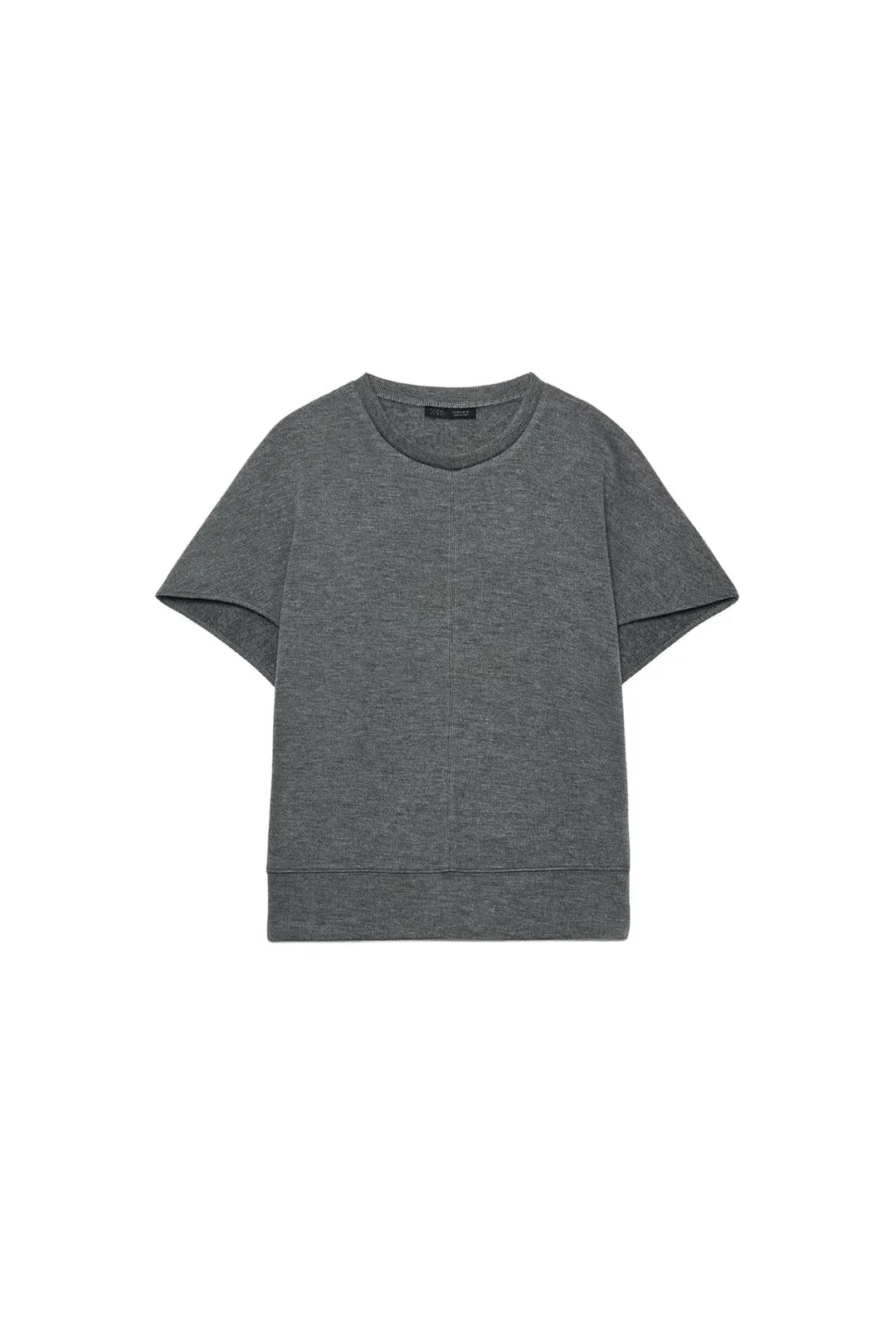 Топ мягкий с короткими рукавами, Zara