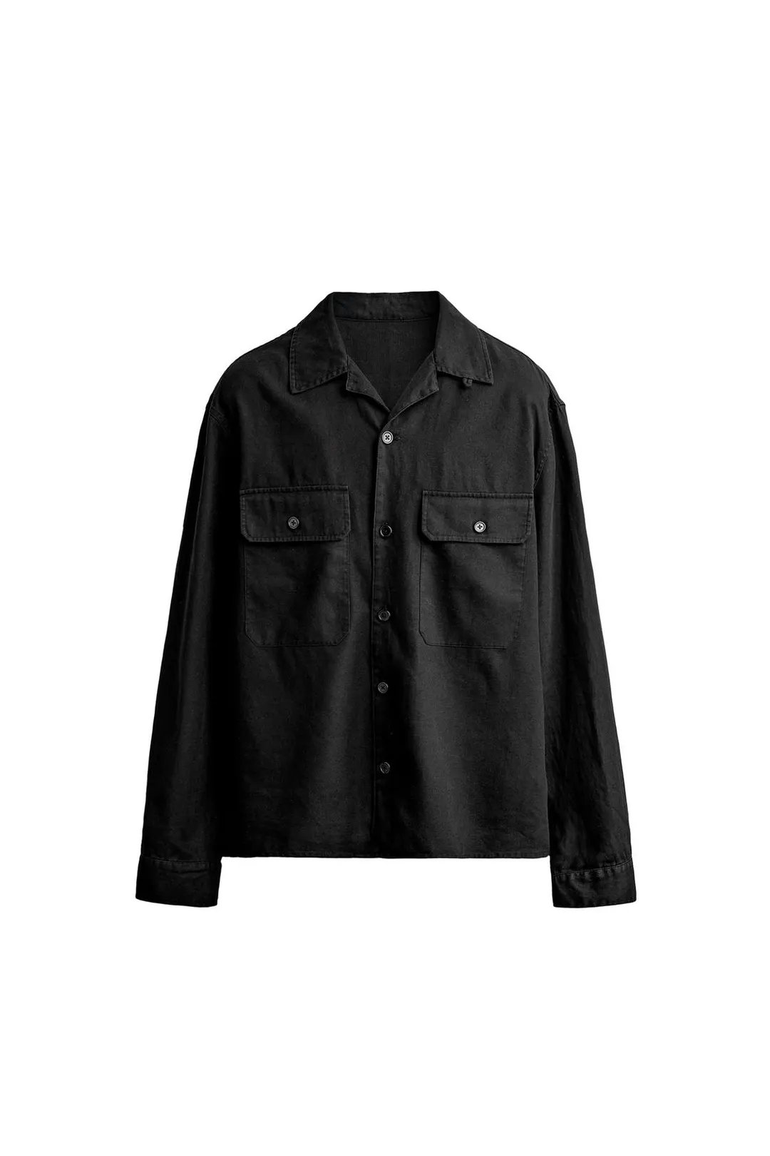 Рубашка-куртка свободного кроя из льна и хлопка, Zara
