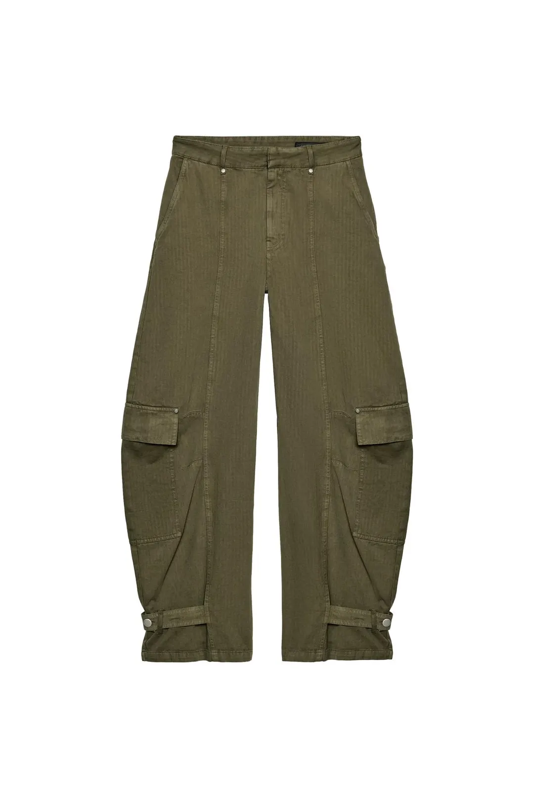 Брюки карго силуэта barrel ZW Collection, Zara