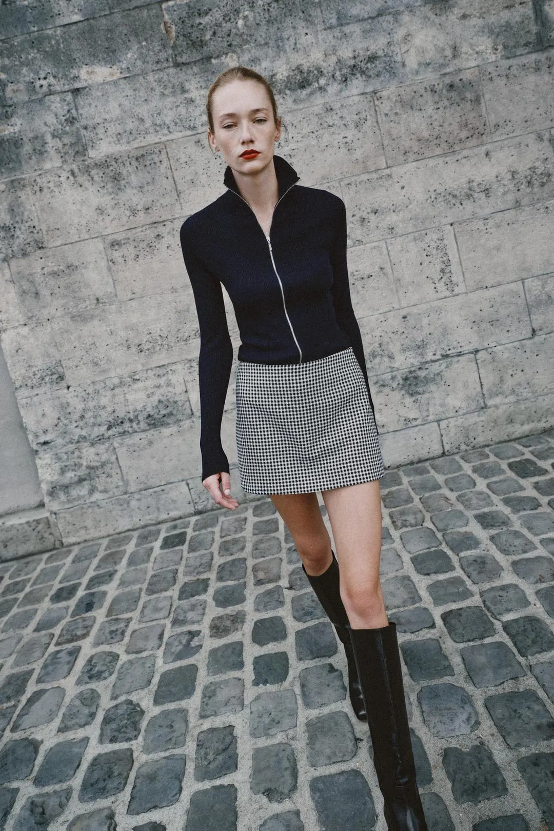 Юбка-шорты в клетку, Zara