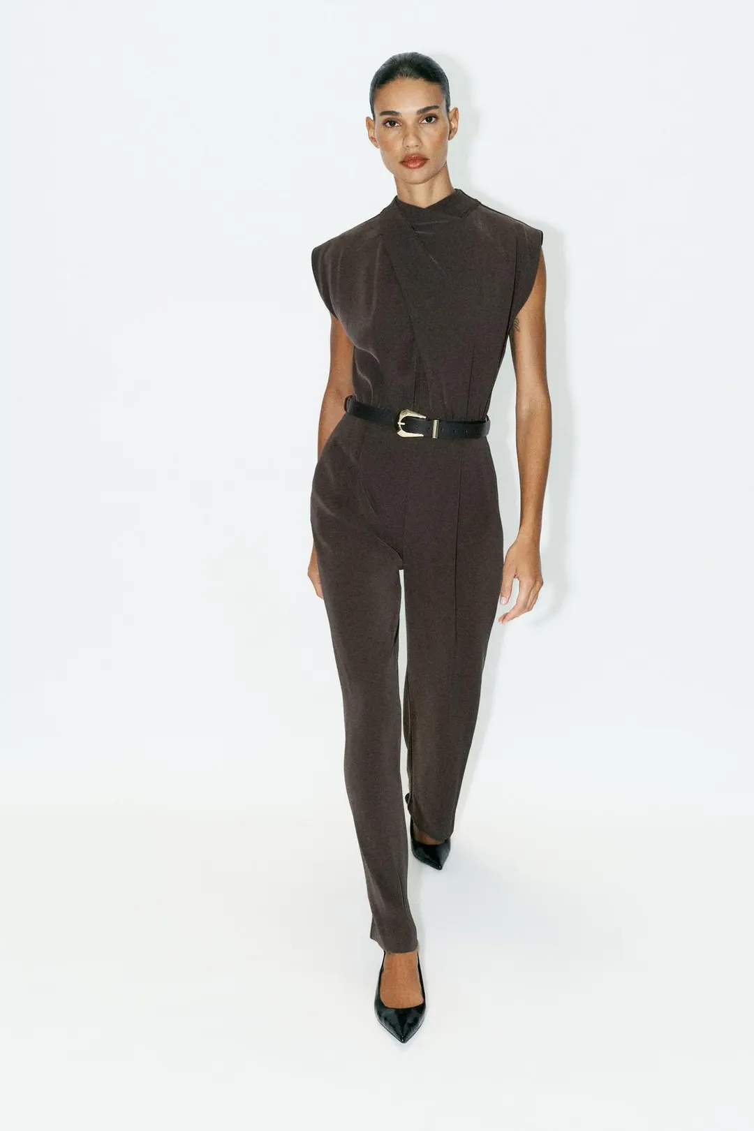 Комбинезон с поясом, Zara