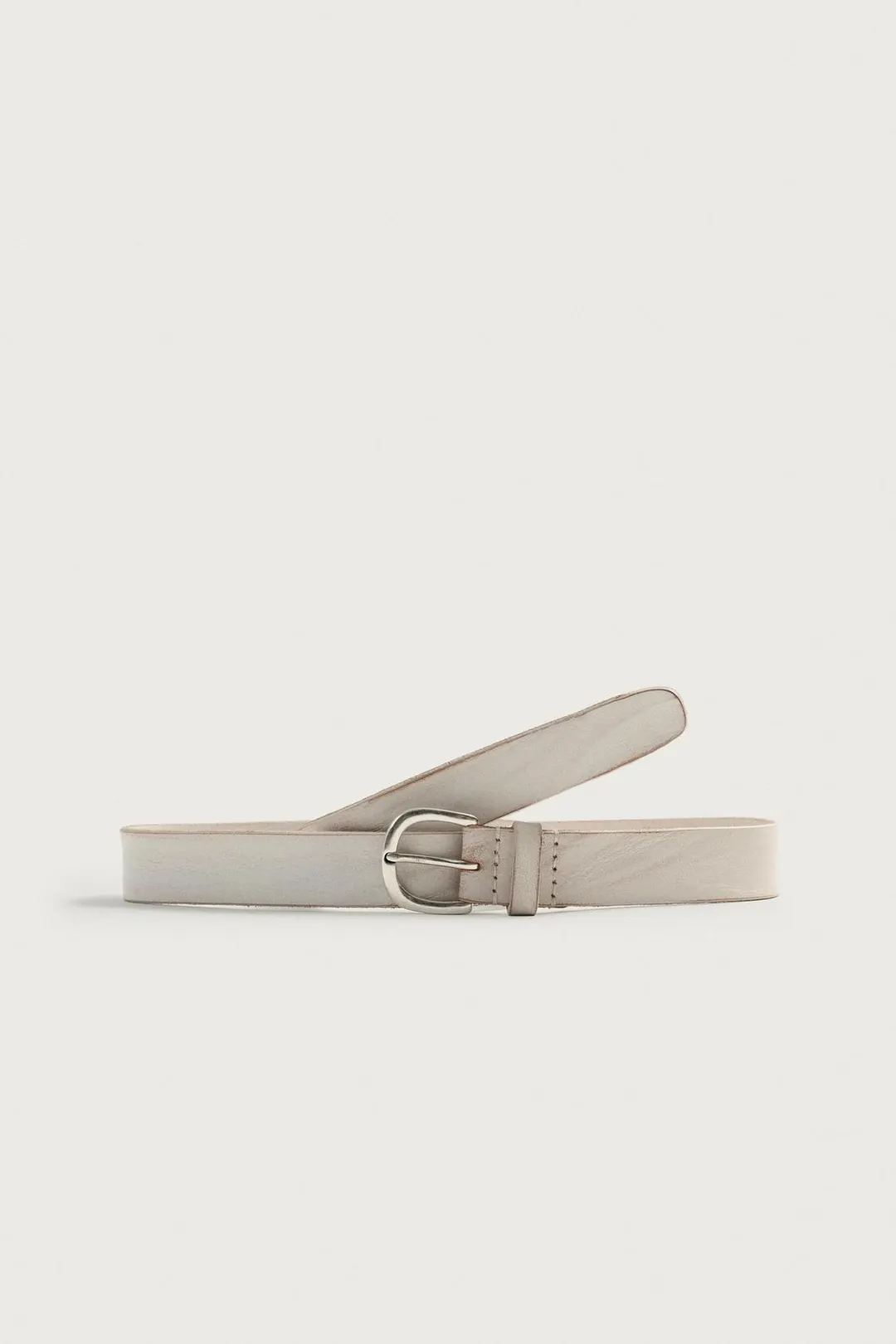 Кожаный ремень с эффектом потертости, Zara
