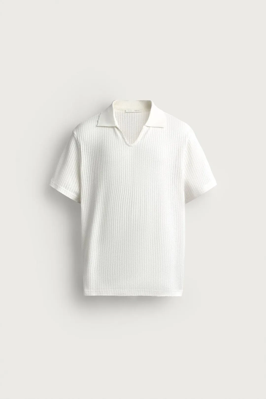 Ажурное трикотажное поло прямого кроя, Zara