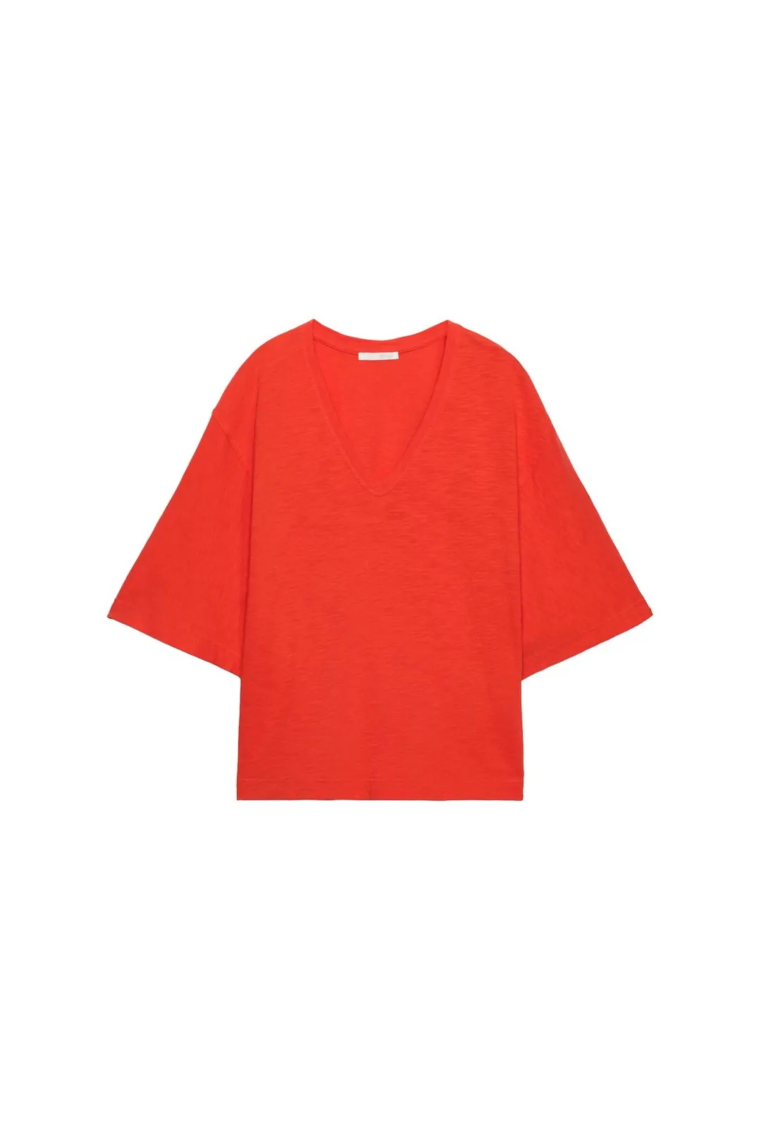 Футболка с V-образным вырезом, Zara