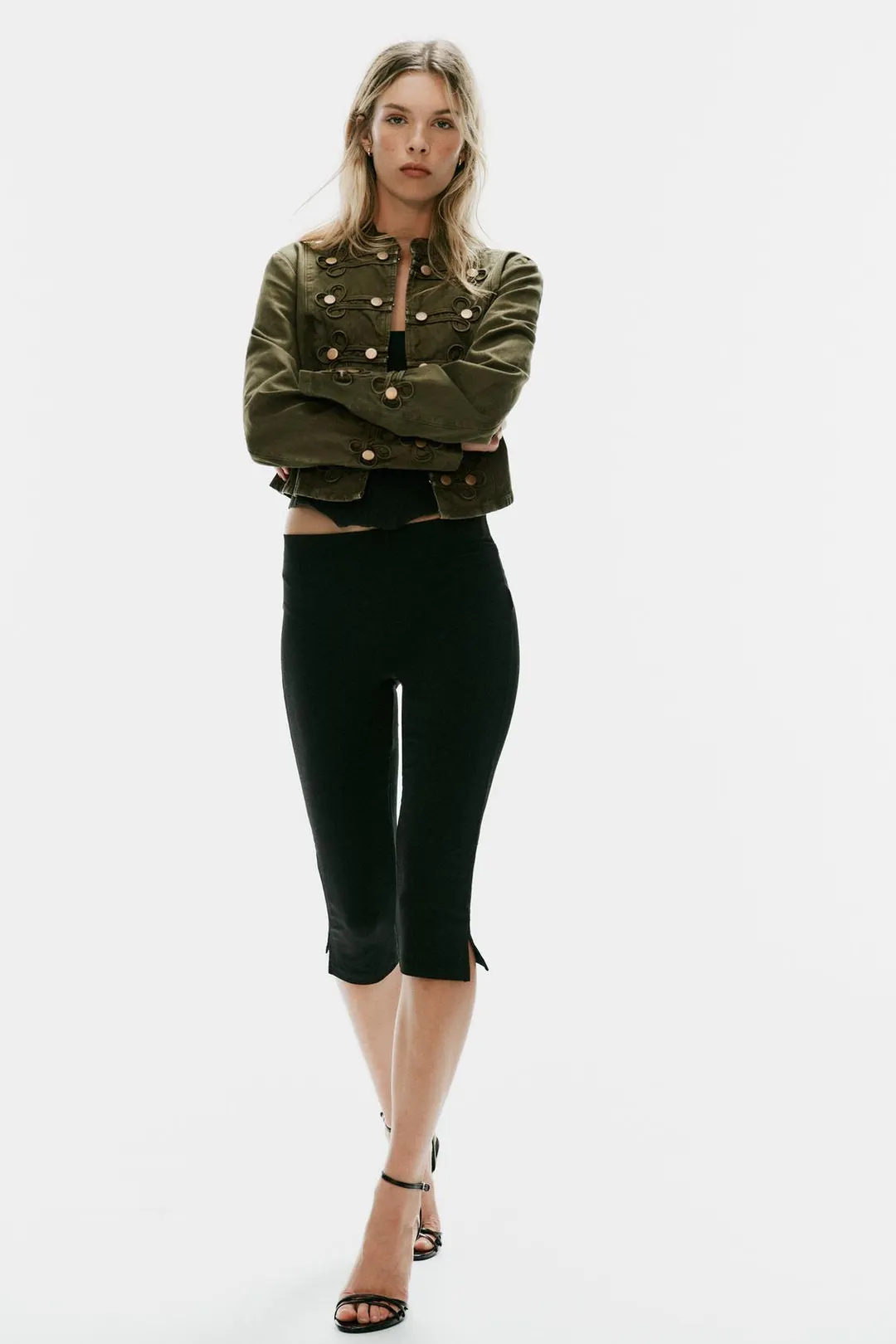 Эластичные брюки капри, Zara