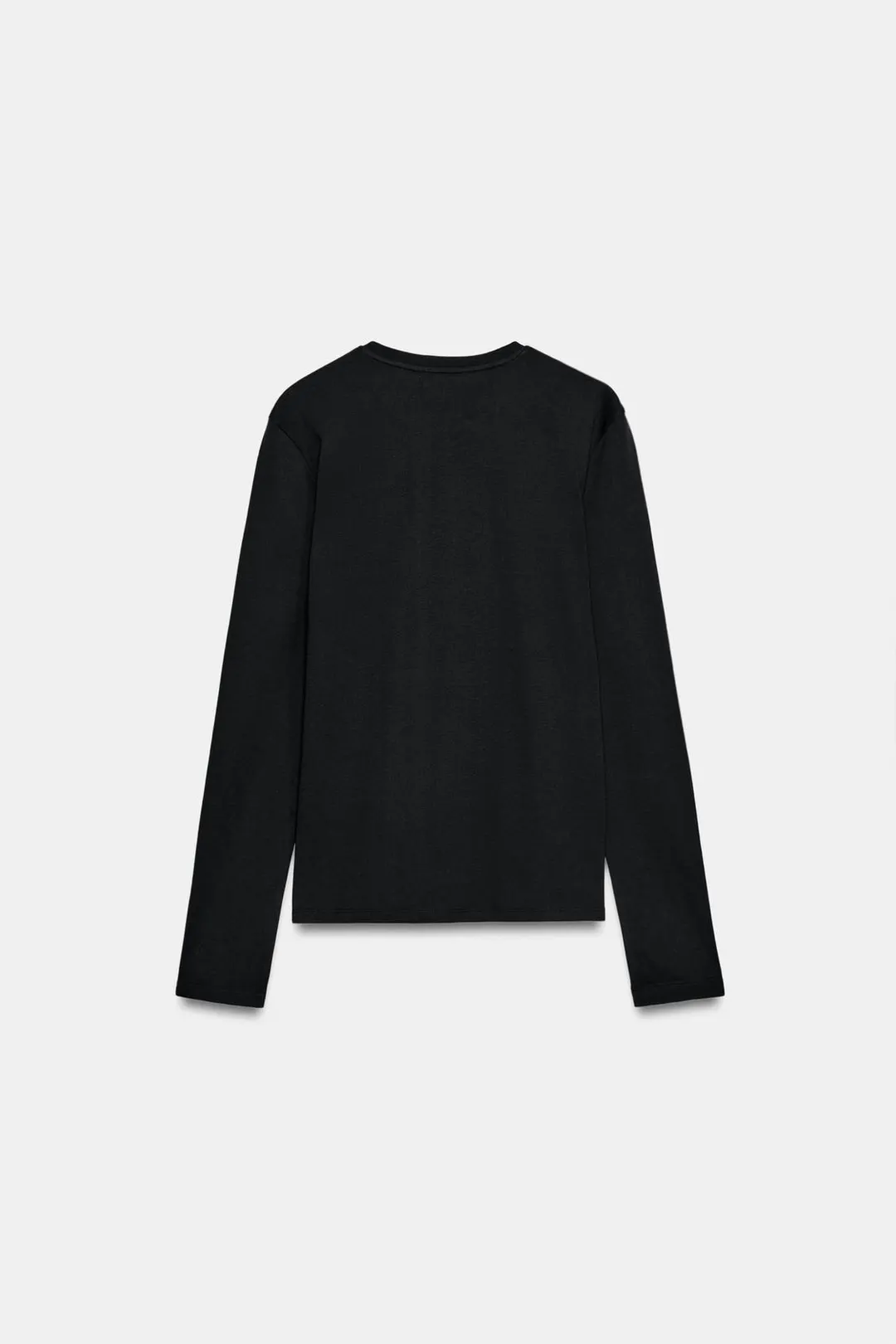 Футболка из интерлока с длинными рукавами, Zara