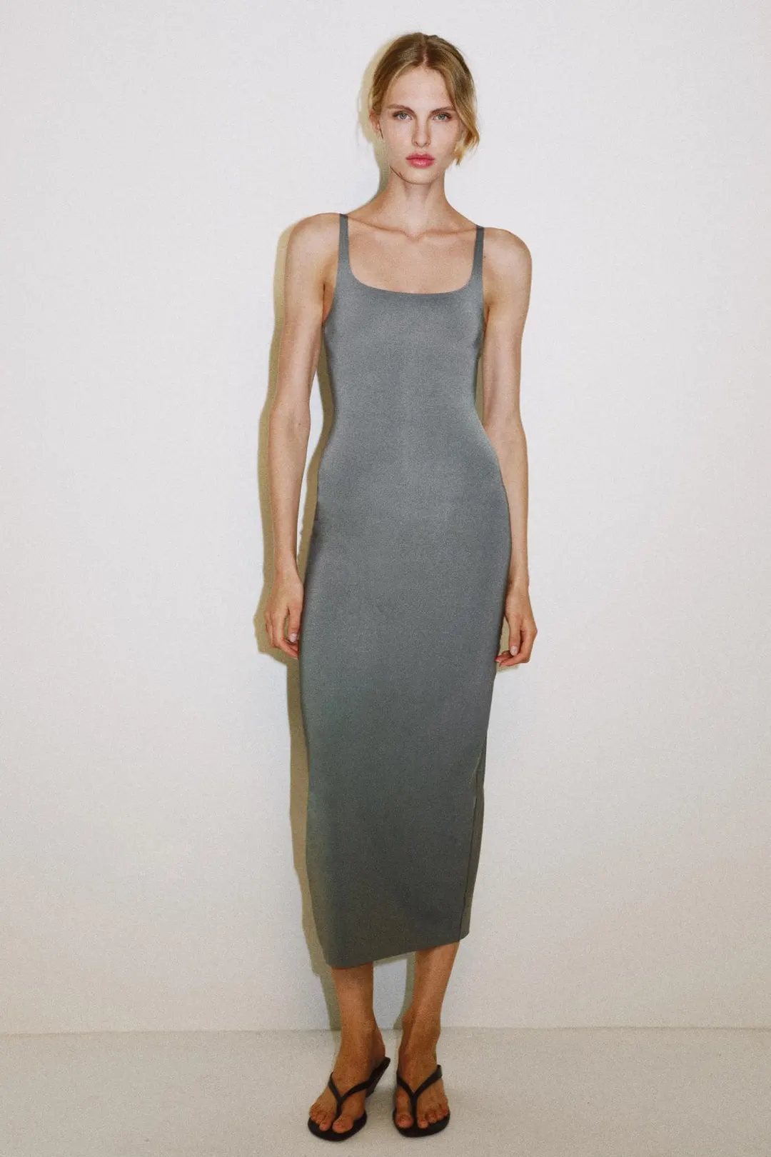 Облегающее платье миди, Zara